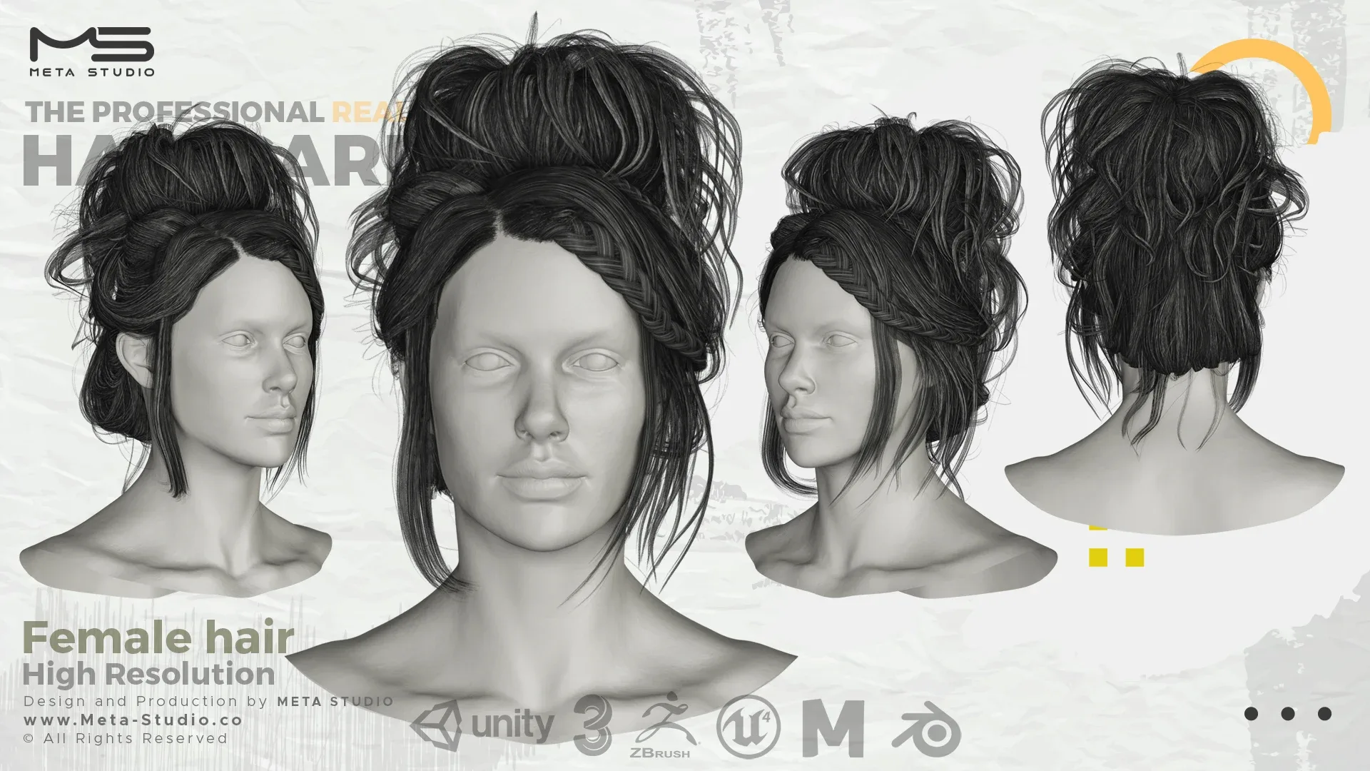 35 Female Hair (Bundle) Realtime Hair card - 50% OFF  for a limited time