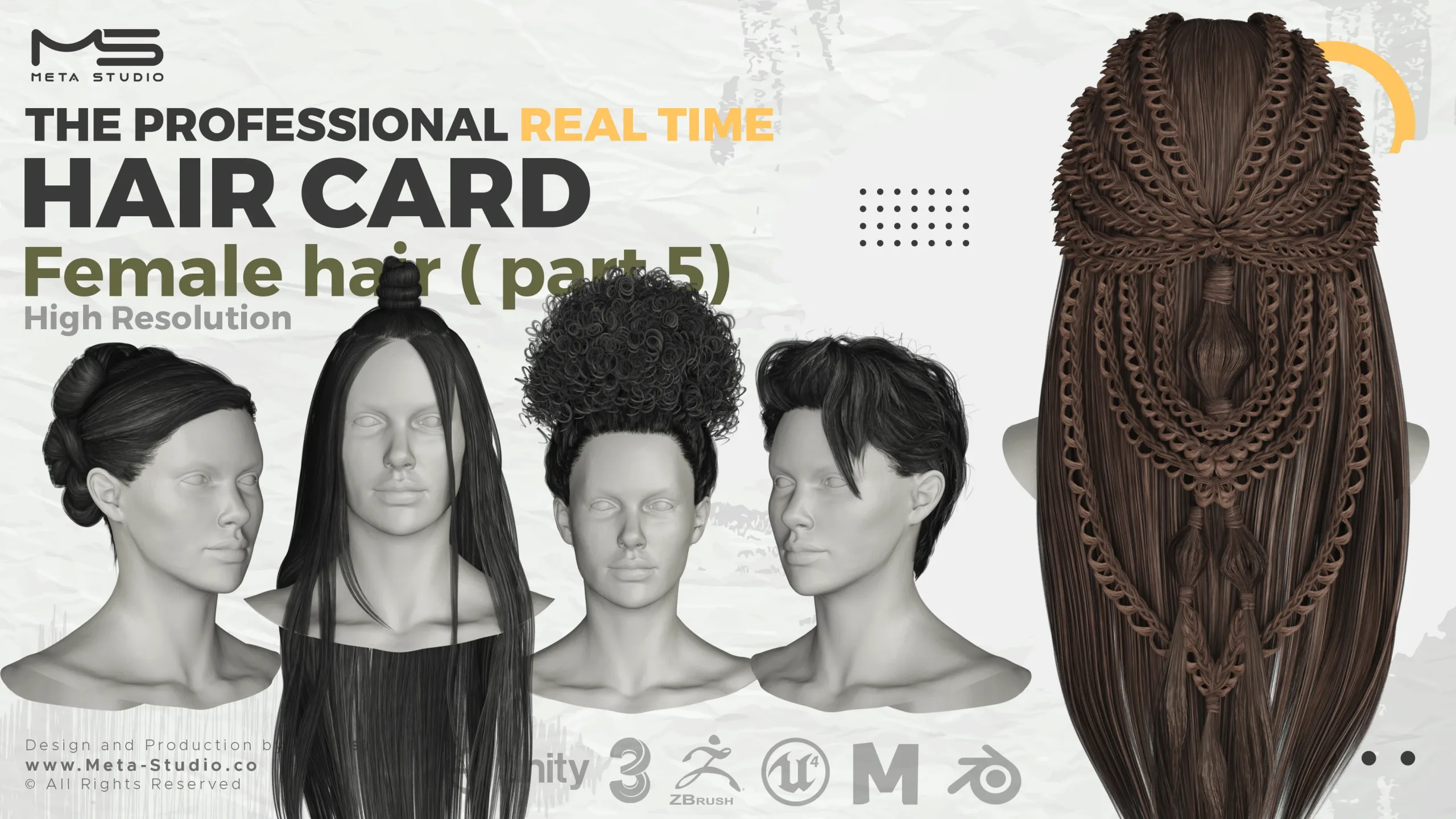 35 Female Hair (Bundle) Realtime Hair card - 50% OFF  for a limited time