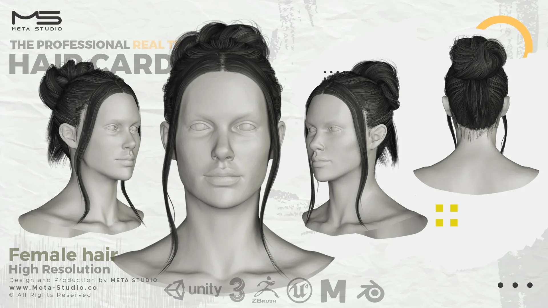 35 Female Hair (Bundle) Realtime Hair card - 50% OFF  for a limited time