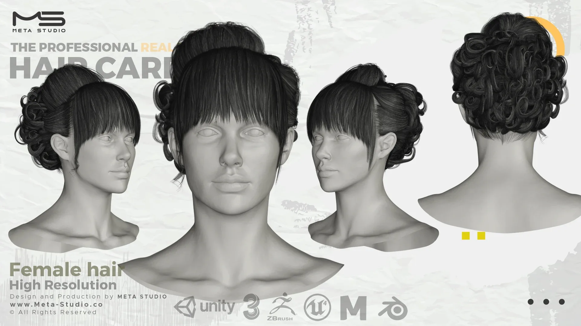 35 Female Hair (Bundle) Realtime Hair card - 50% OFF  for a limited time