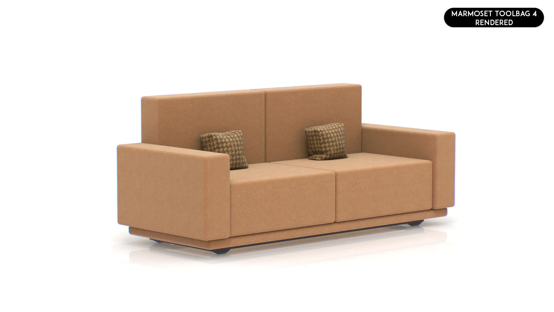 Realistic Sofa Set