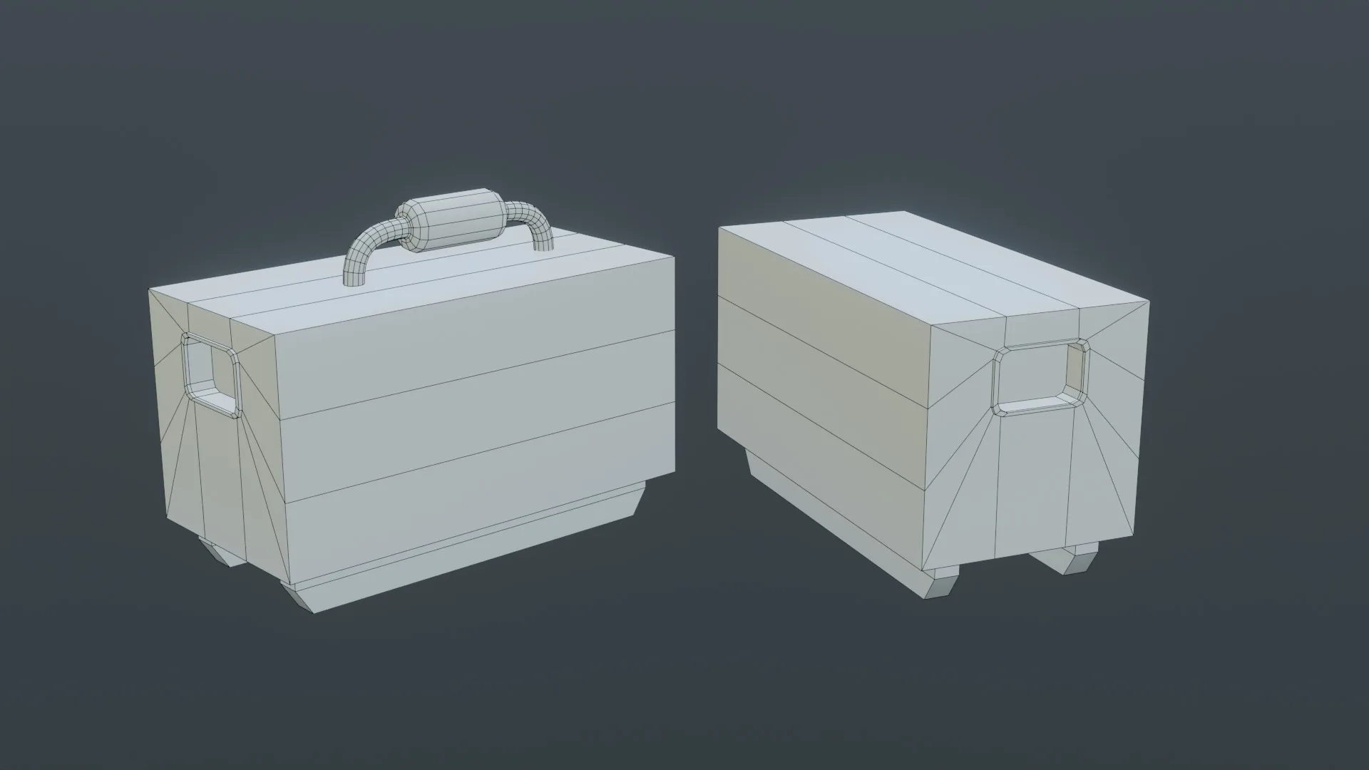 Roof top Props - Low Poly - Game Ready - PBR