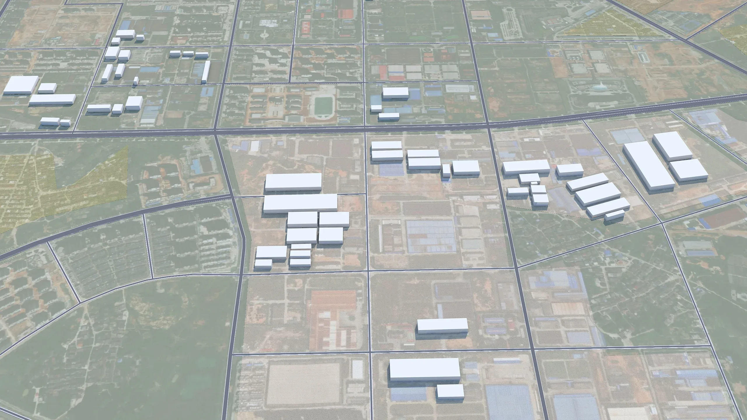 Fuzhou city Jiangxi China 3d model 25km