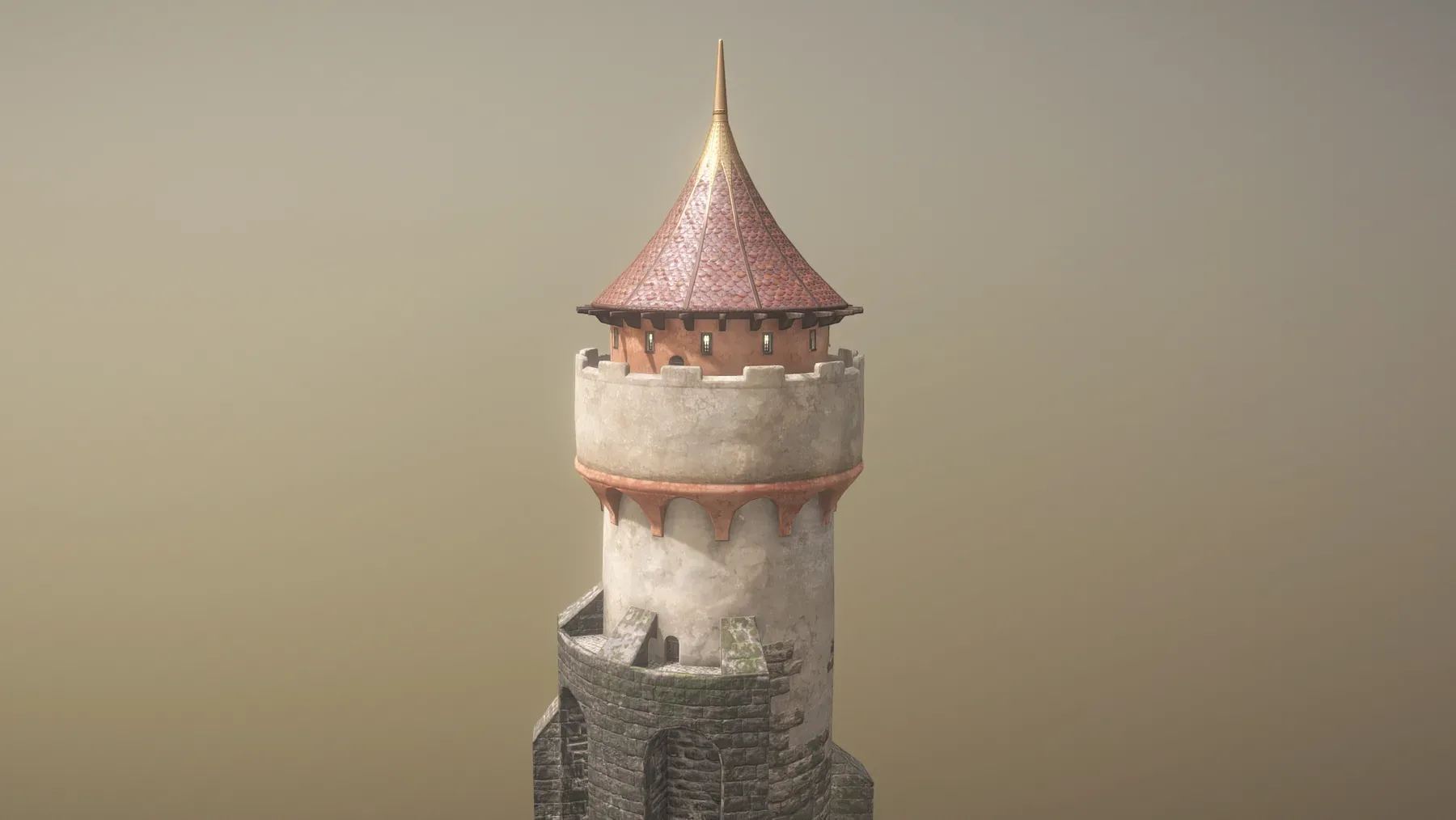 Medieval DRAGON Tower 03