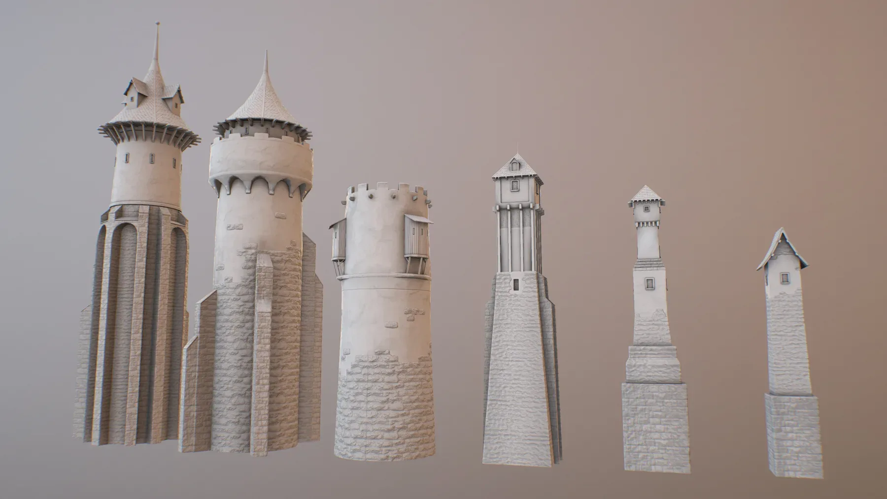 (Collection) Medieval DRAGON Towers