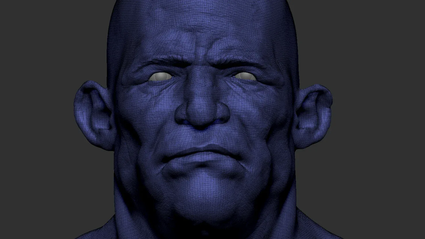 Stylized Male Head Bust #2