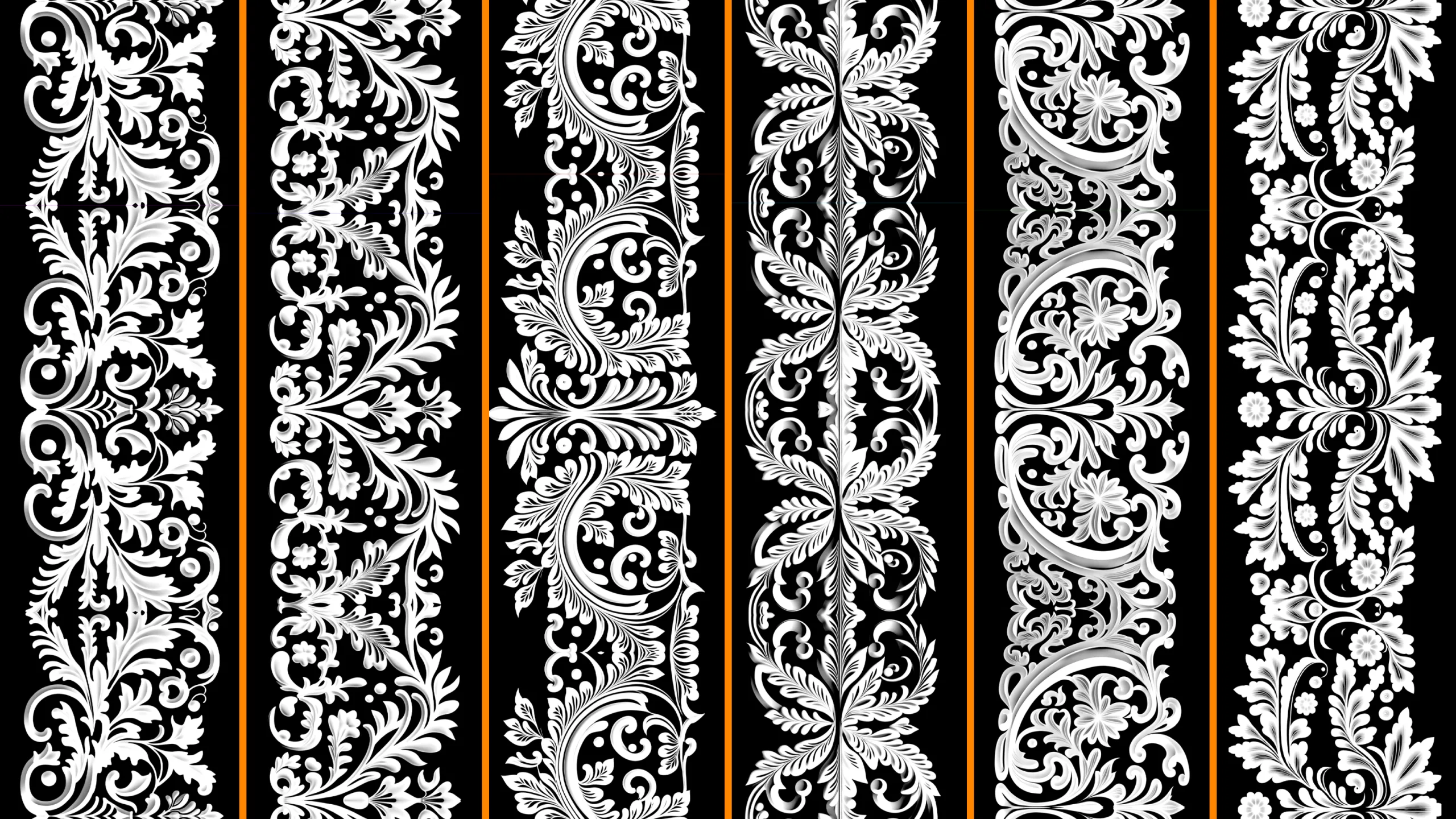 1000 Ornament Trim Alpha + 4K + PSD + High Quality Vol.1