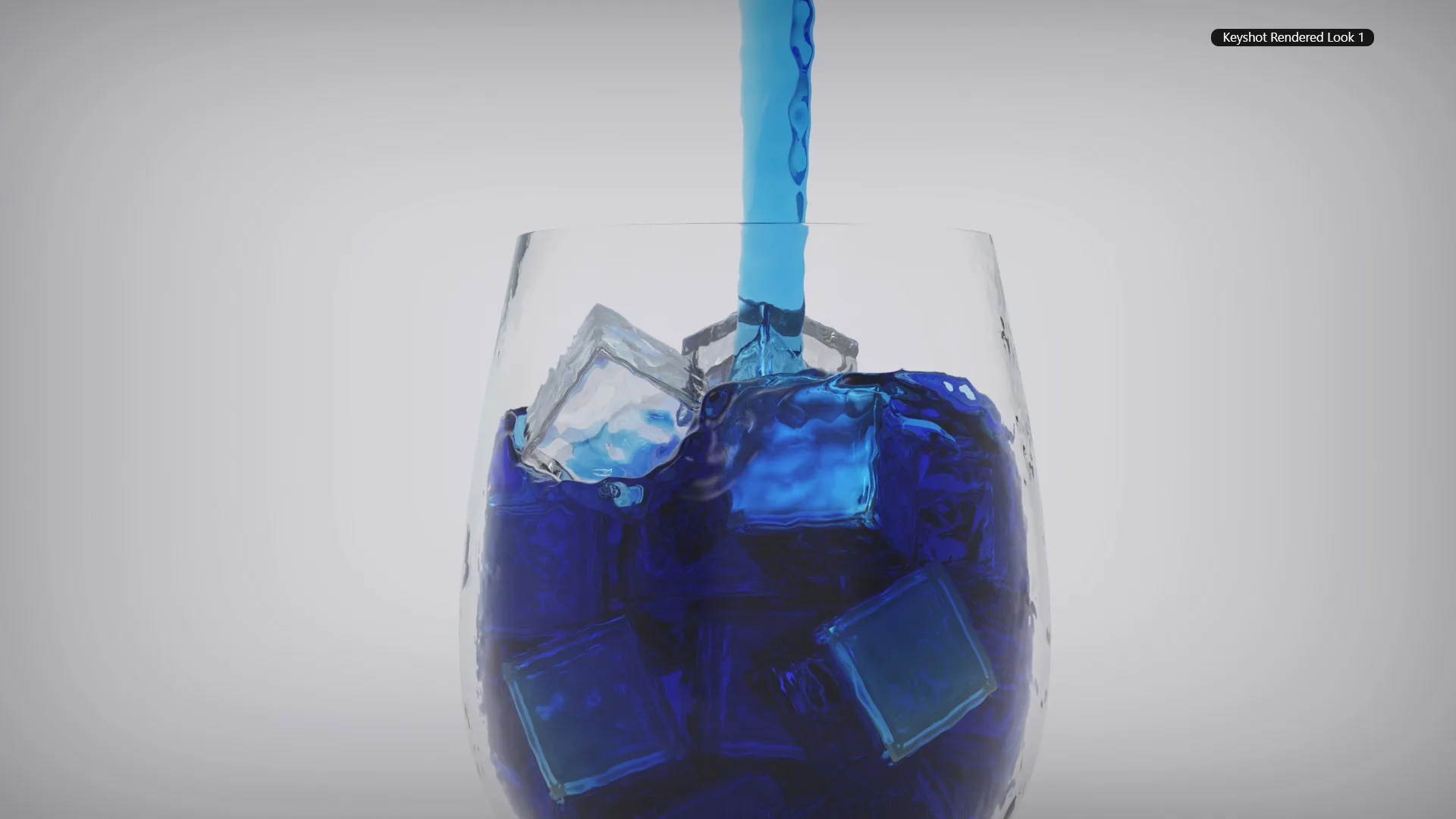 Realistic Juice filling In Glass