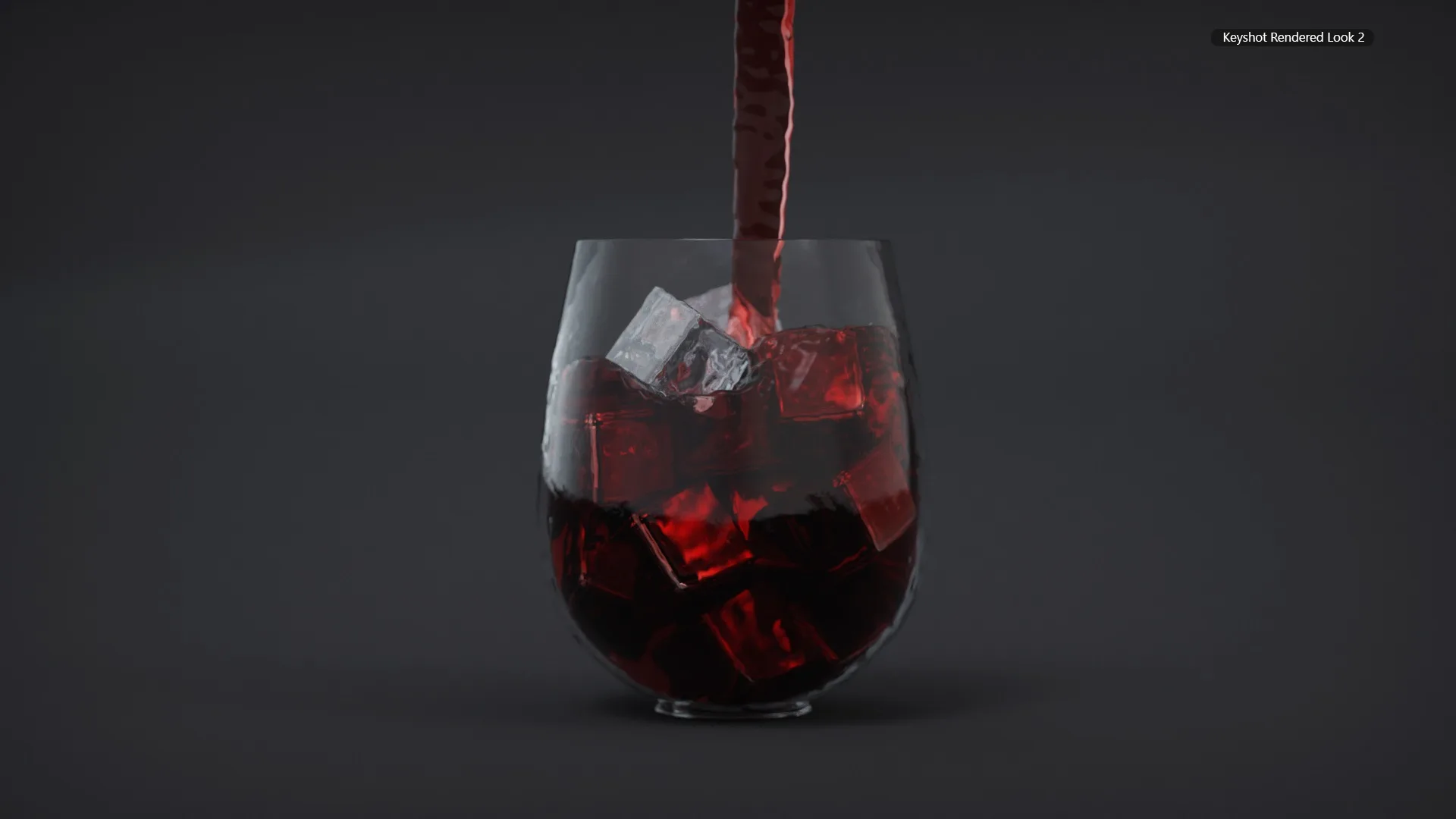 Realistic Juice filling In Glass