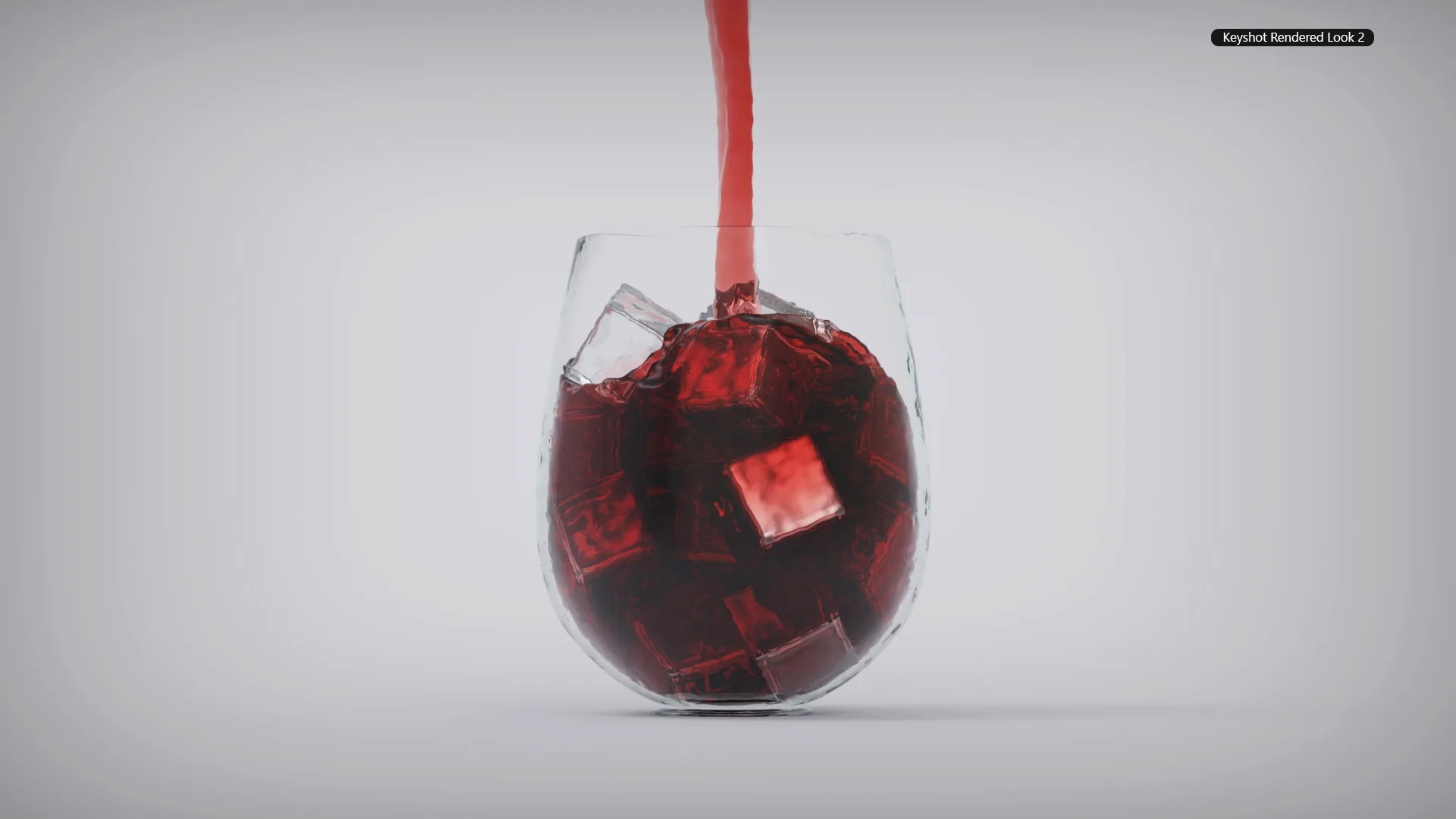 Realistic Juice filling In Glass