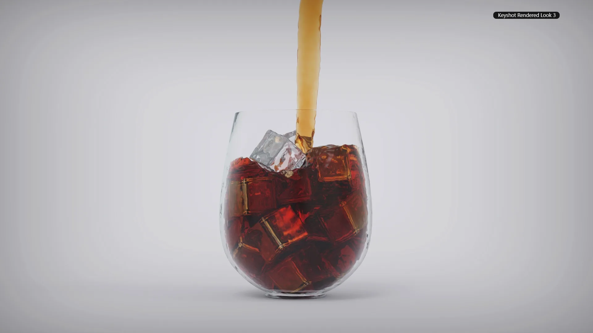 Realistic Juice filling In Glass