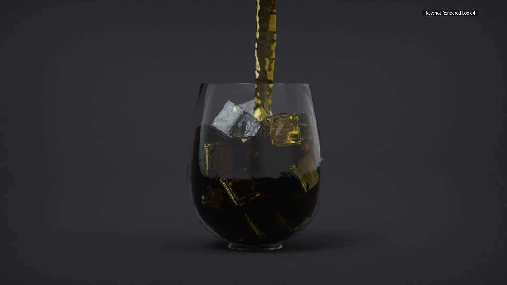 Realistic Juice filling In Glass