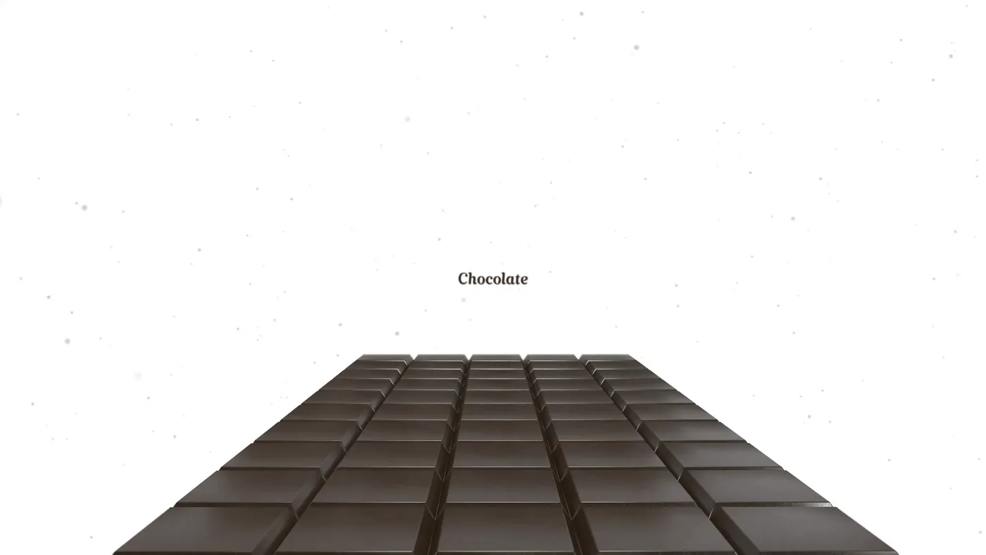 Liquid Chocolate On Chocolate Bar