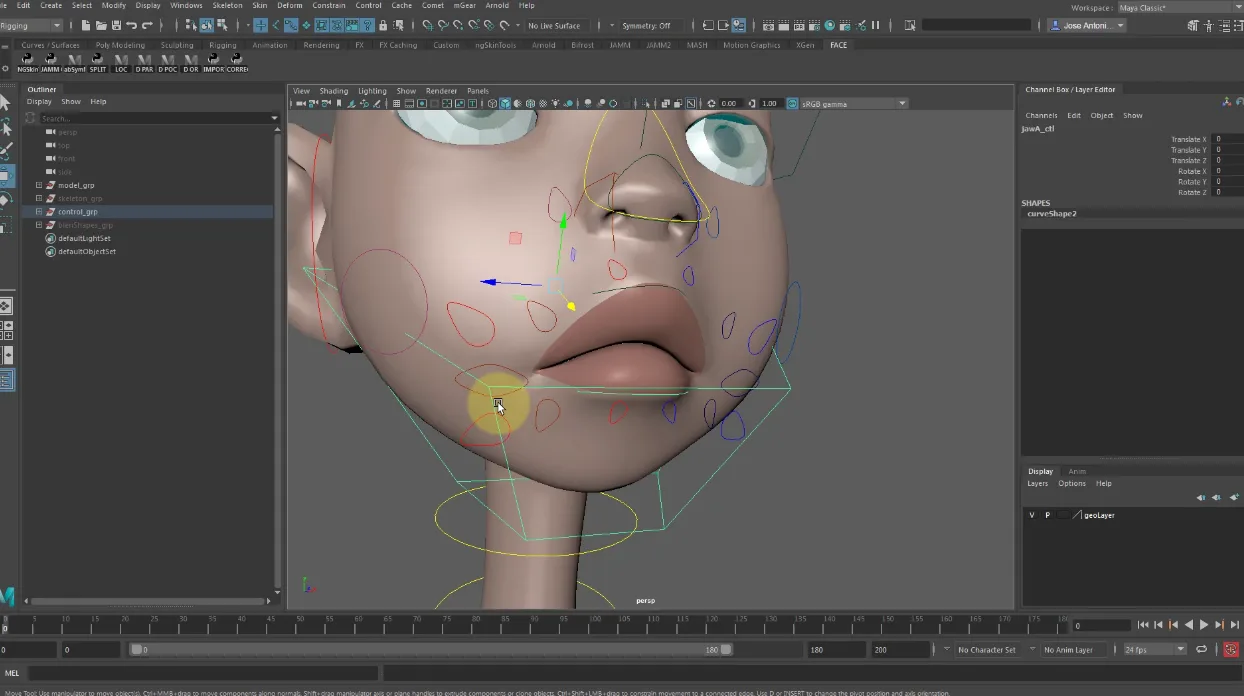 Character Facial Rigging for Production - A former CGMA 8-weeks course