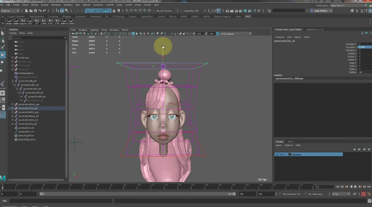 Character Facial Rigging for Production - A former CGMA 8-weeks course