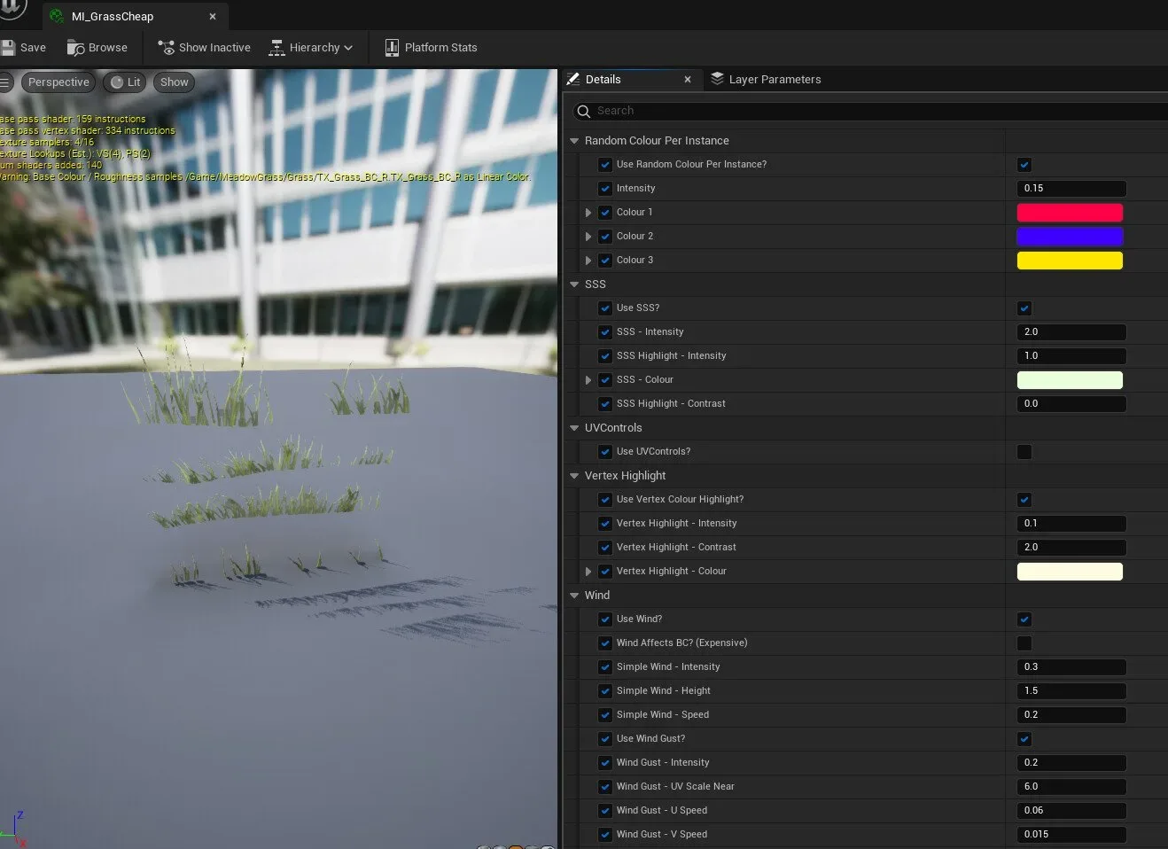 UE5 Grass Material