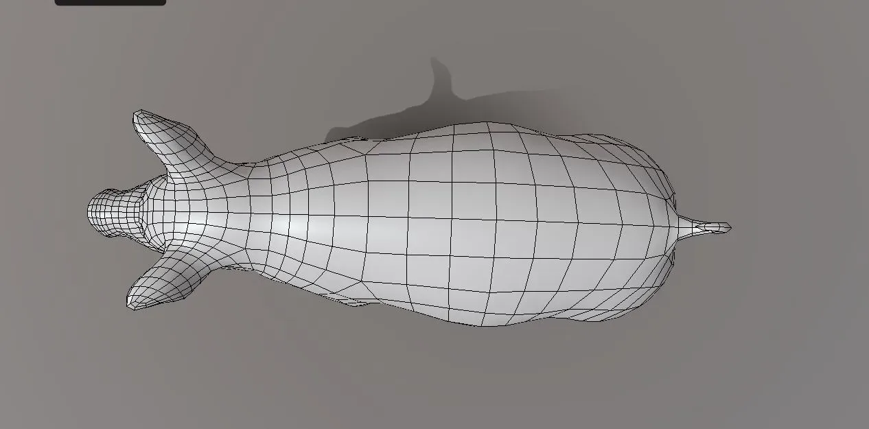 Female Pig BaseMesh - Topology + UV Map