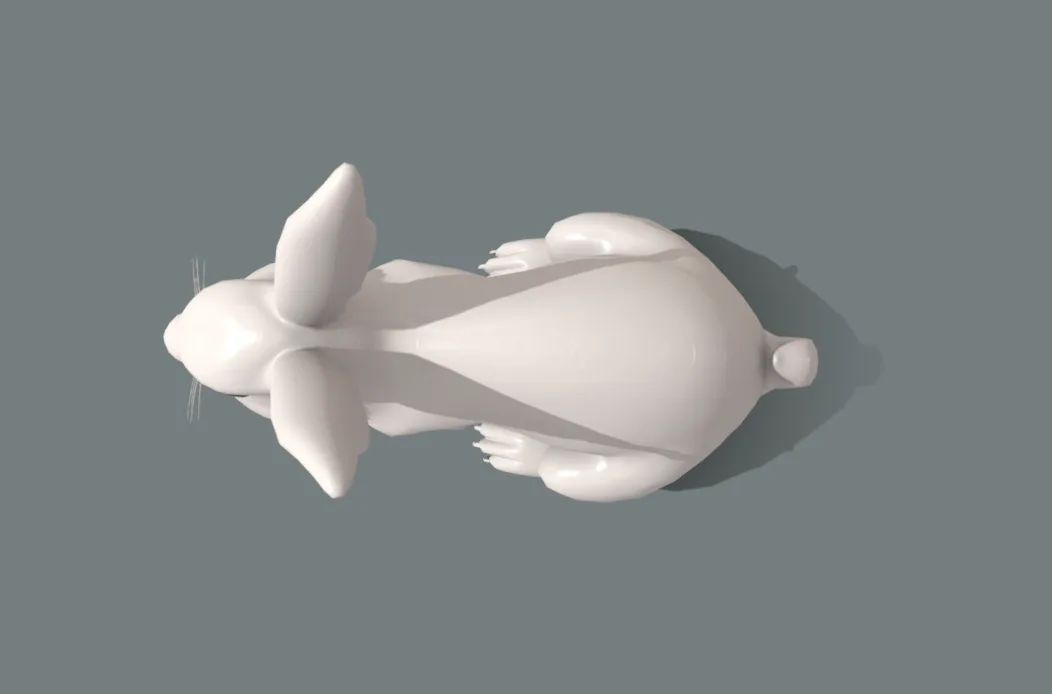 Rabbit BaseMesh - Topology + UV Map