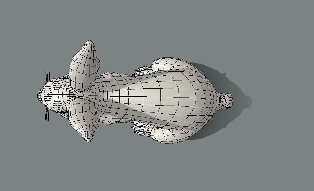 Rabbit BaseMesh - Topology + UV Map