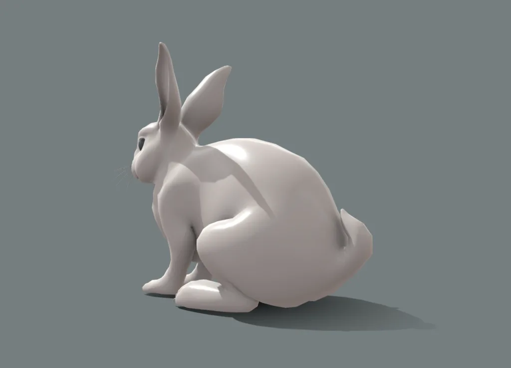 Rabbit BaseMesh - Topology + UV Map