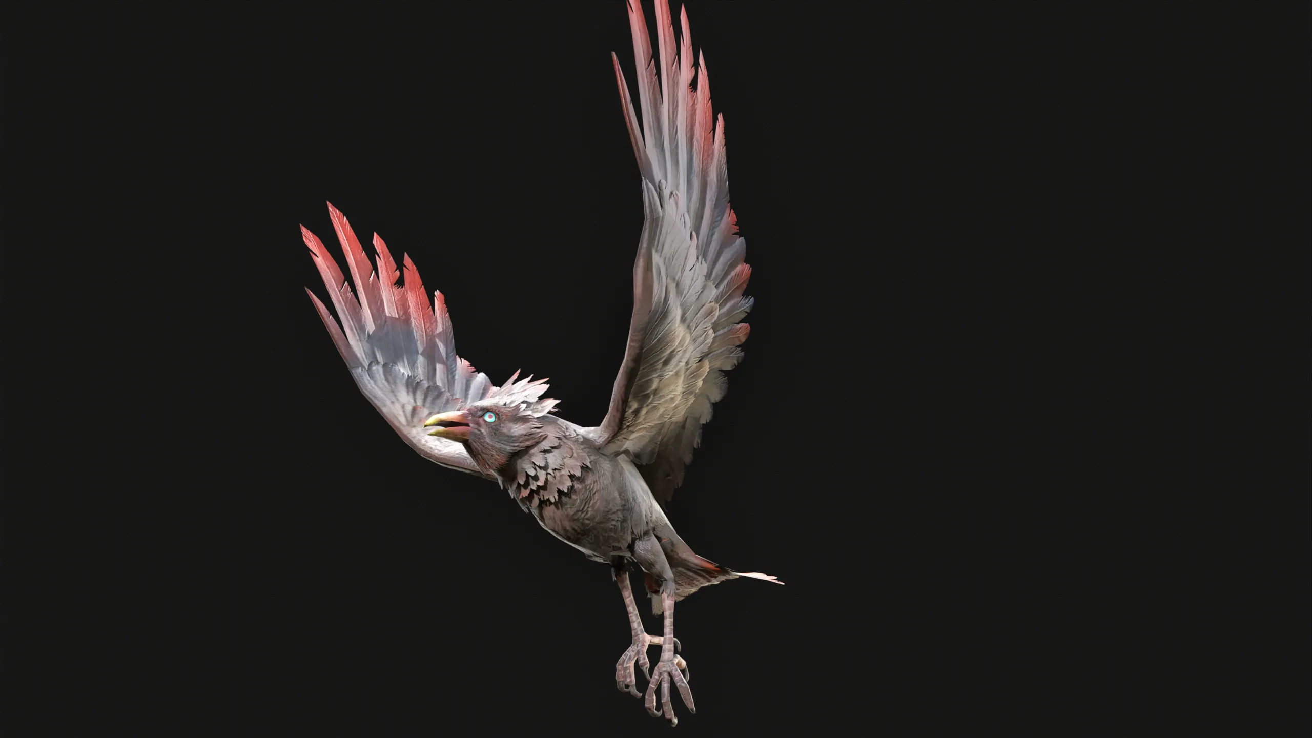 Low Poly Bird 3D Animal Ready for Games18 Animations