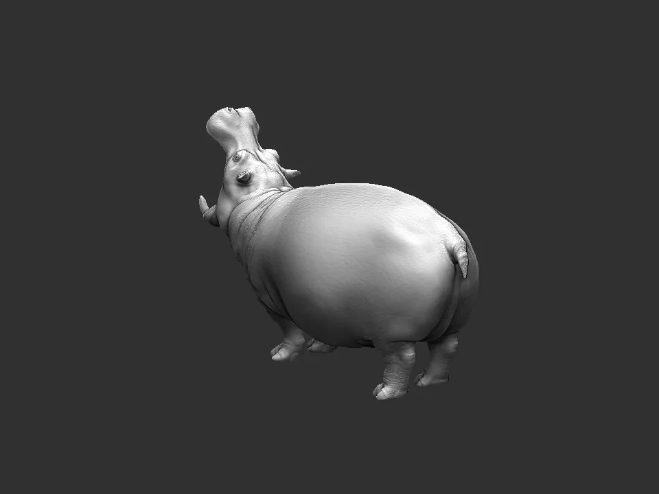 HIppopotamus - Topology + UV Map