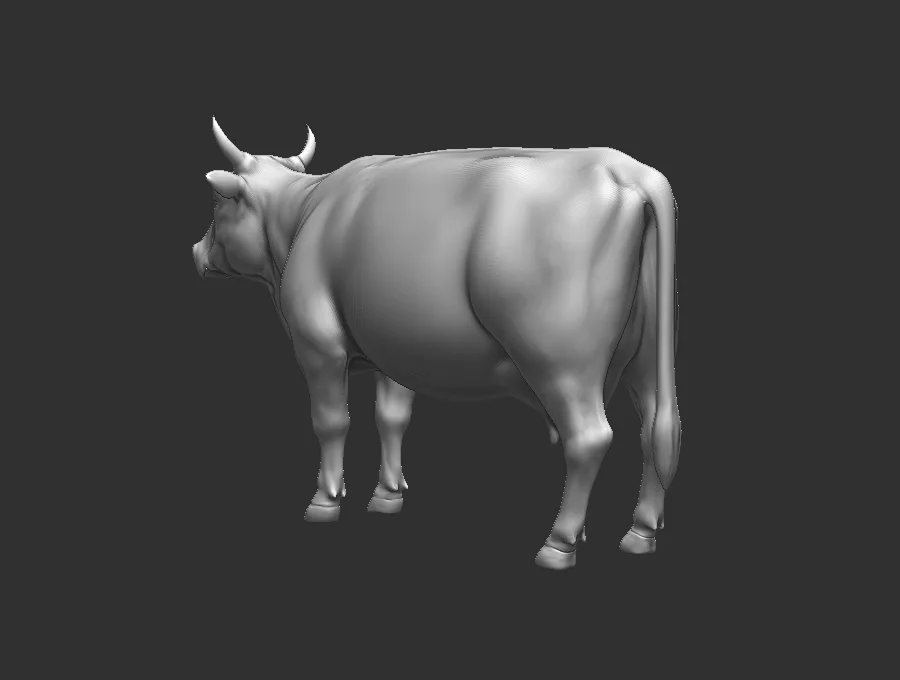 Cow - Topology + UV Map