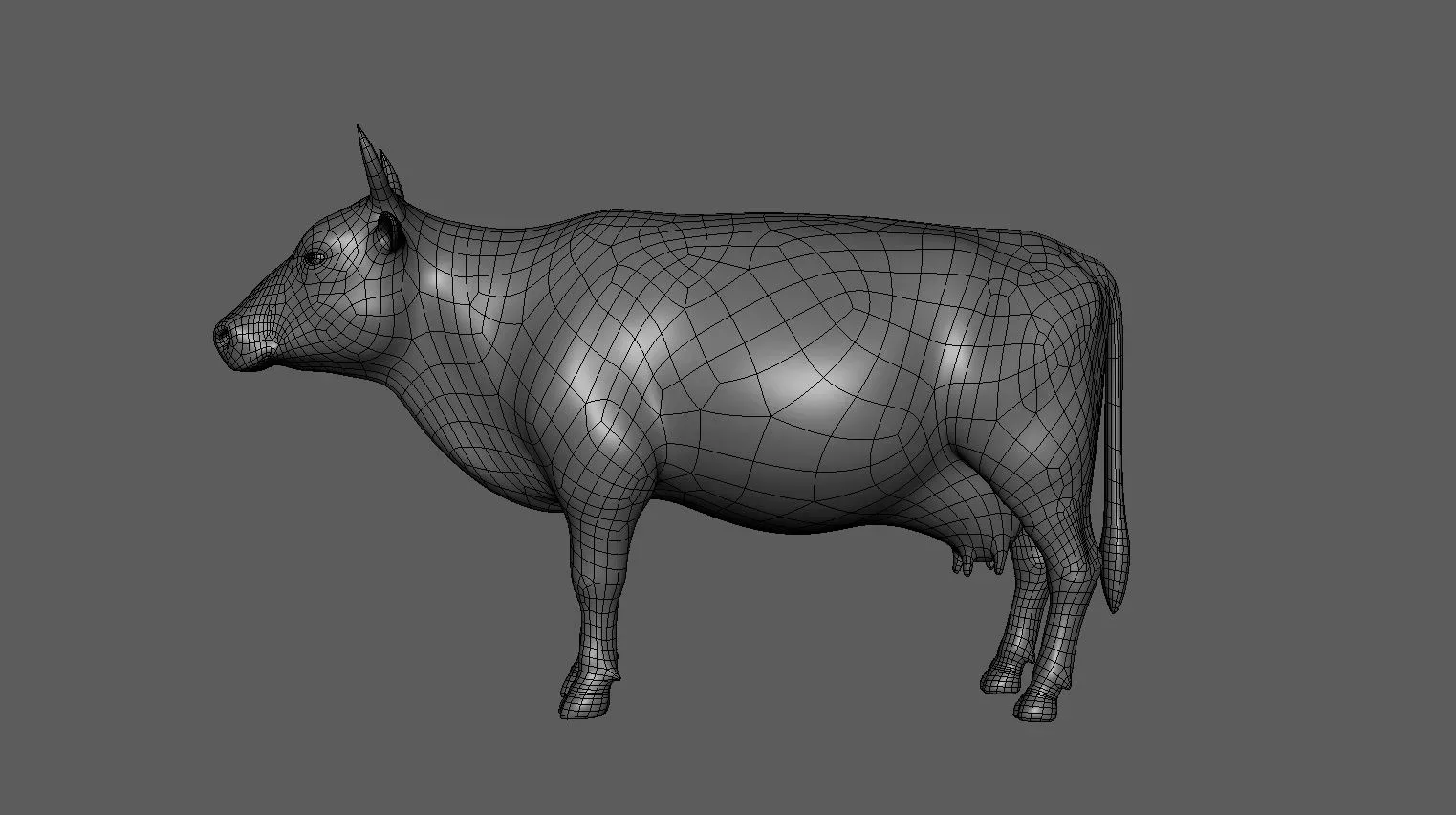 Cow - Topology + UV Map