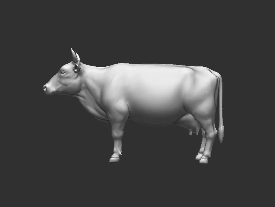 Cow - Topology + UV Map