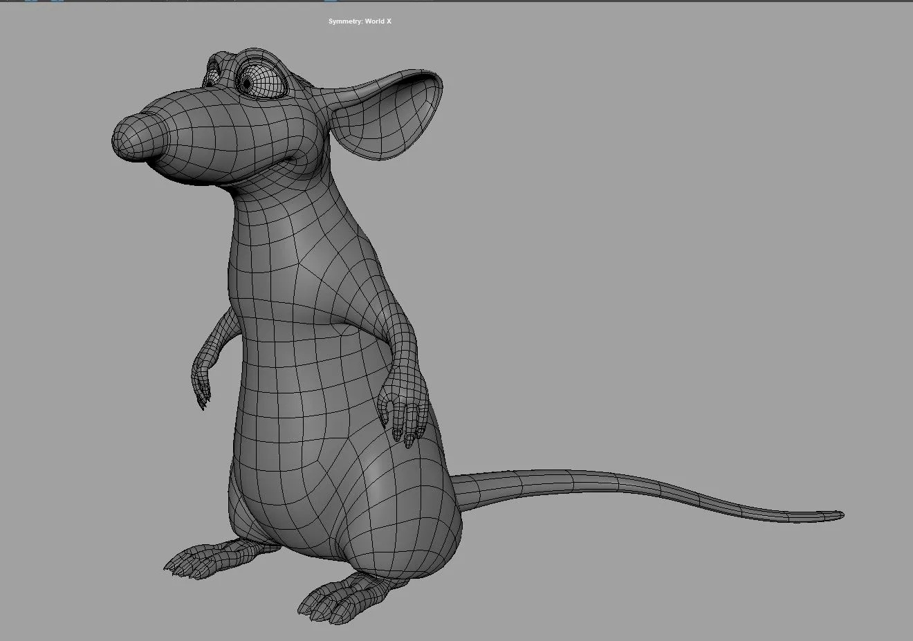Mouse Ratatouille - Topology + UV Map