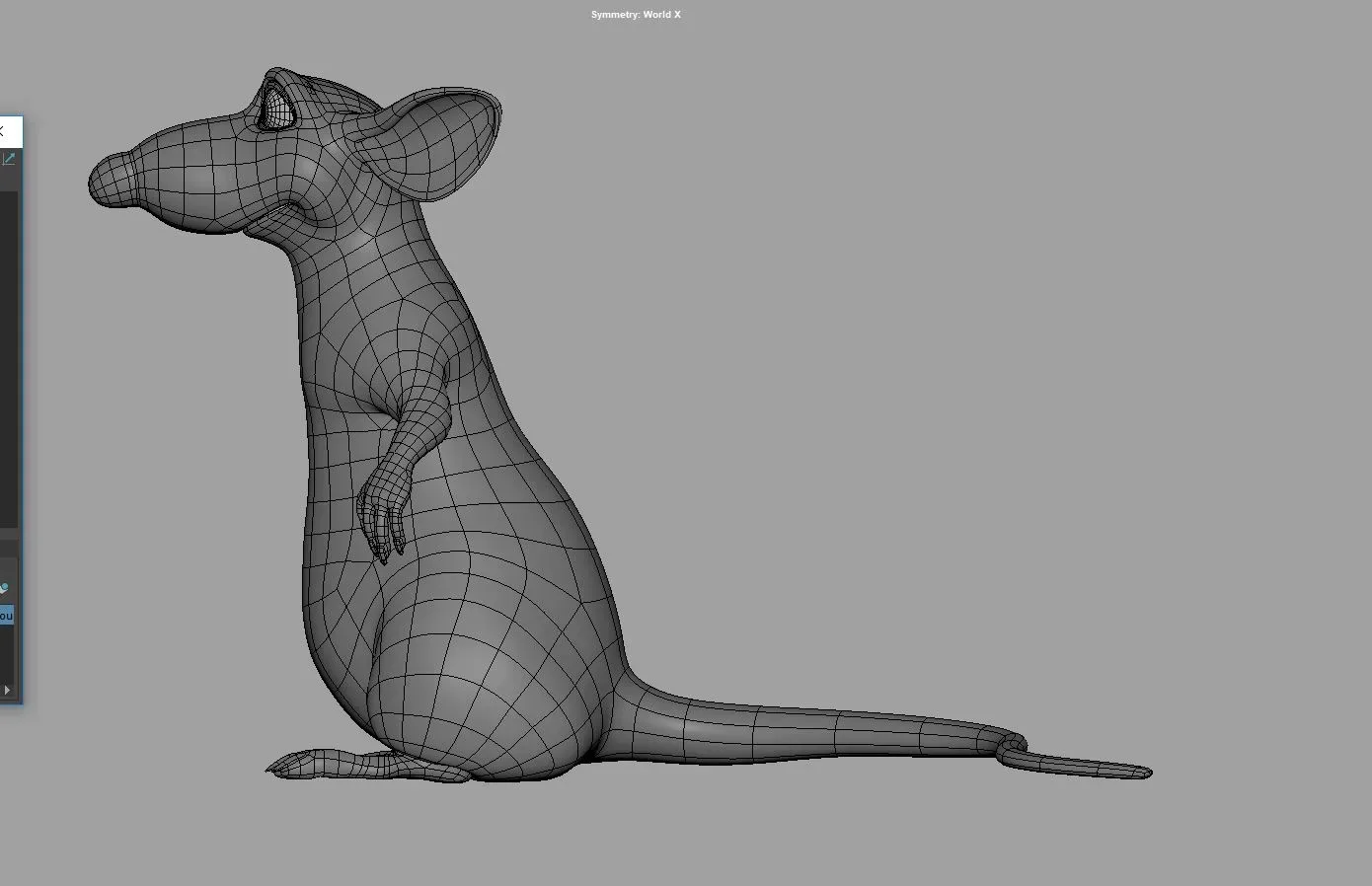 Mouse Ratatouille - Topology + UV Map