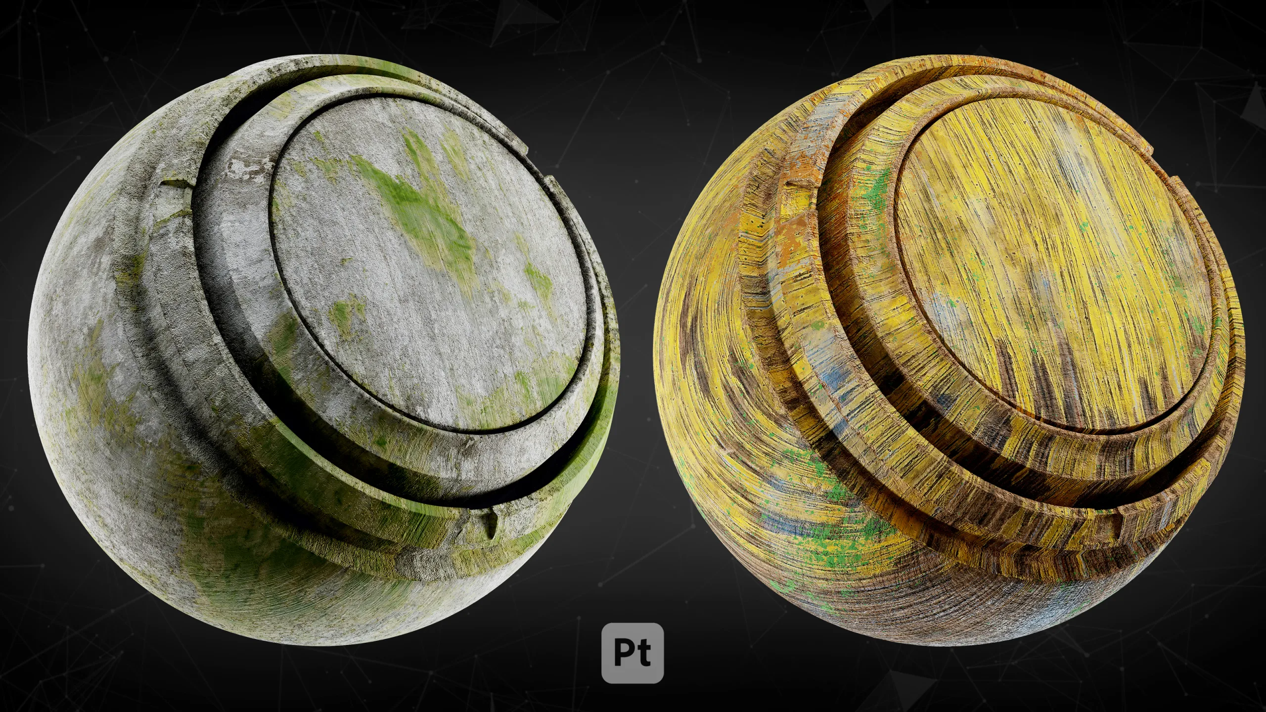 30 Post Apocalyptic wood Smart Materials For Substance Painter_VOL02