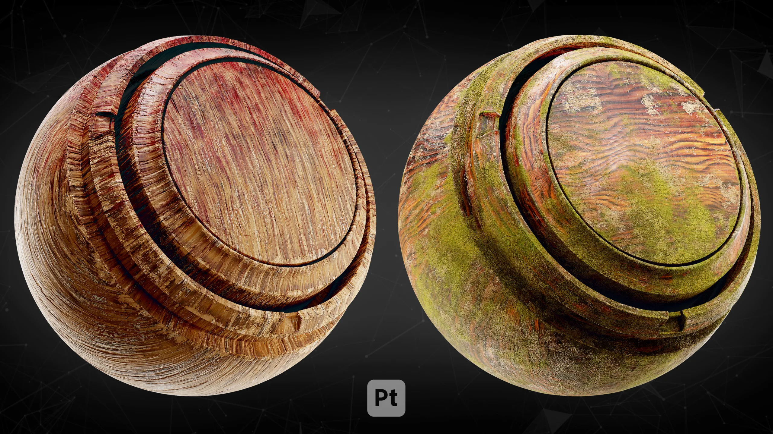 30 Post Apocalyptic wood Smart Materials For Substance Painter_VOL02