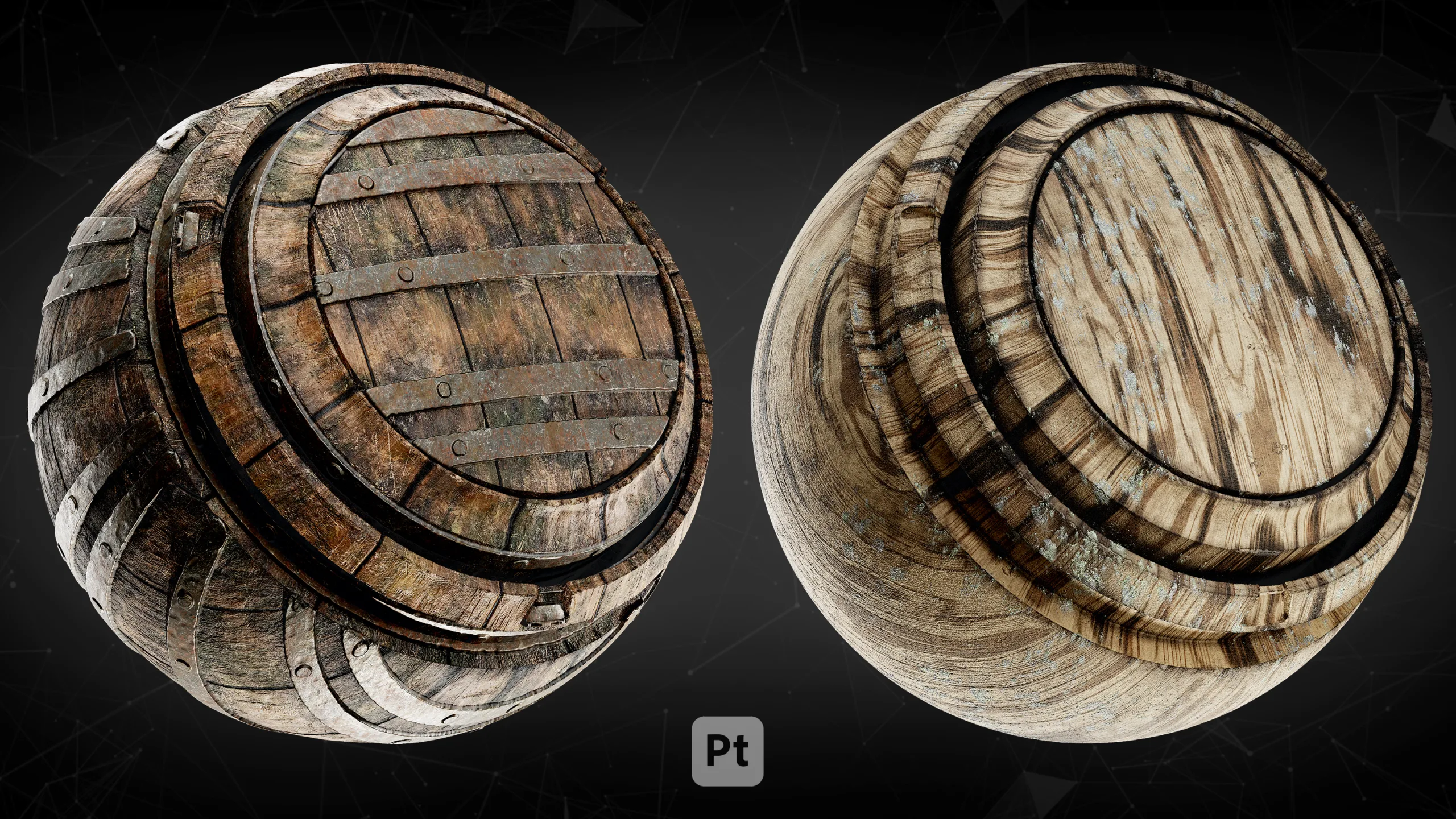 30 Post Apocalyptic wood Smart Materials For Substance Painter_VOL02