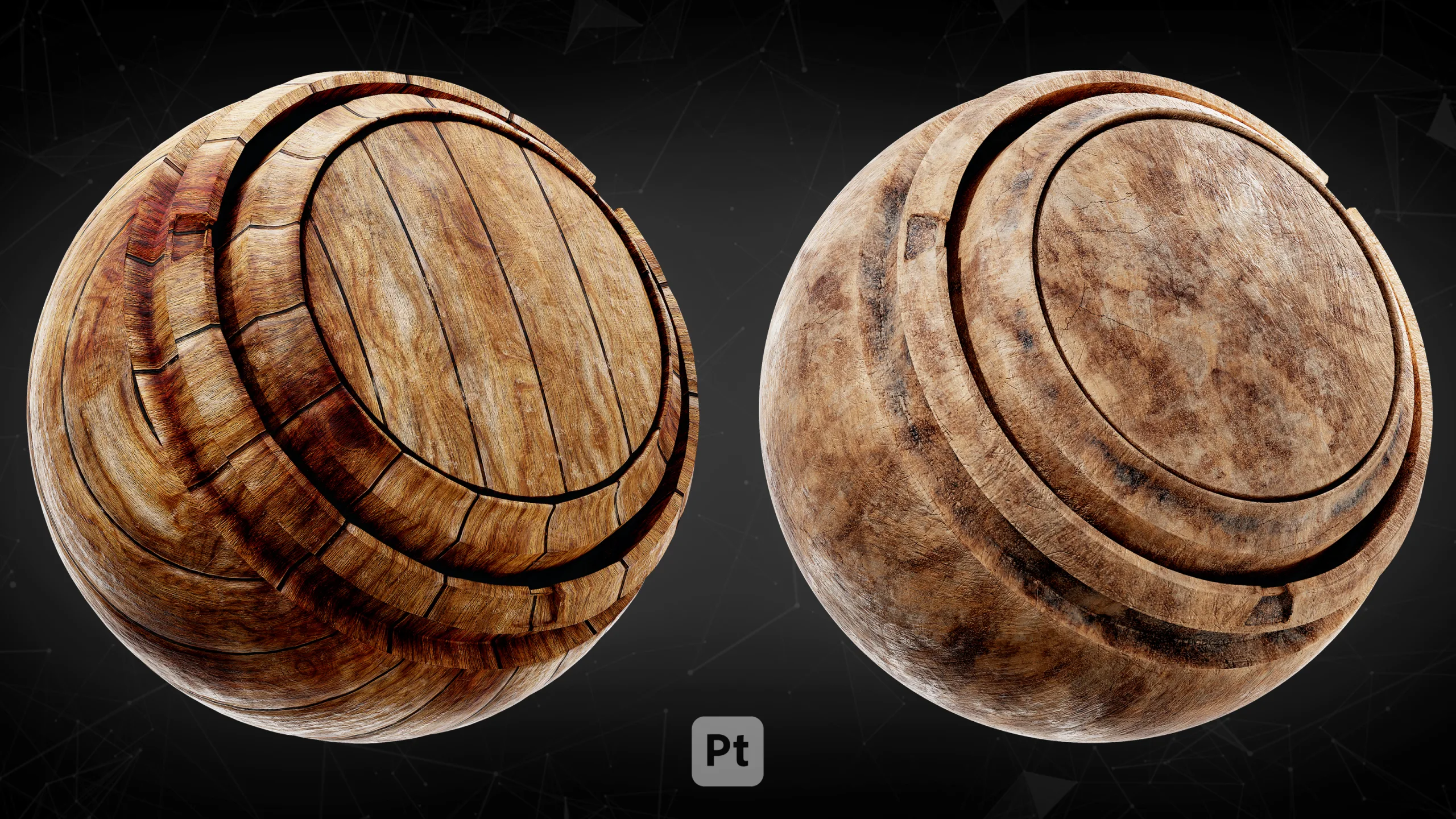 30 Post Apocalyptic wood Smart Materials For Substance Painter_VOL02