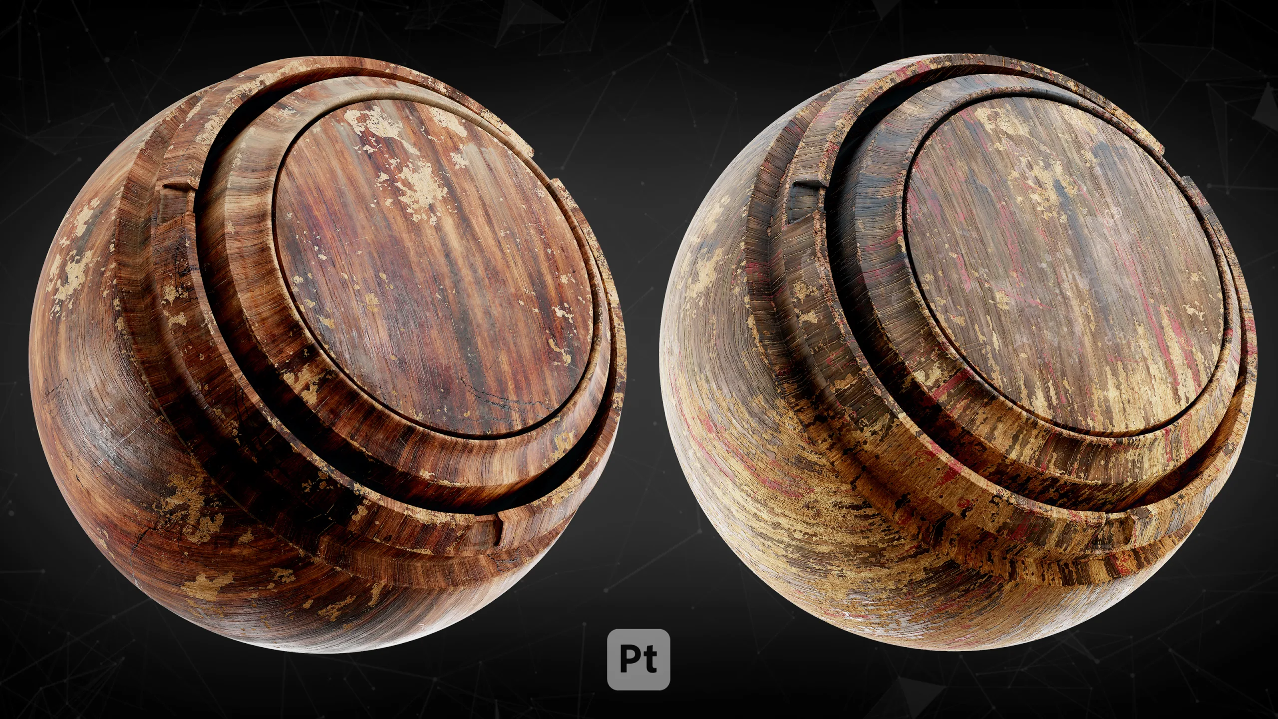 30 Post Apocalyptic wood Smart Materials For Substance Painter_VOL02