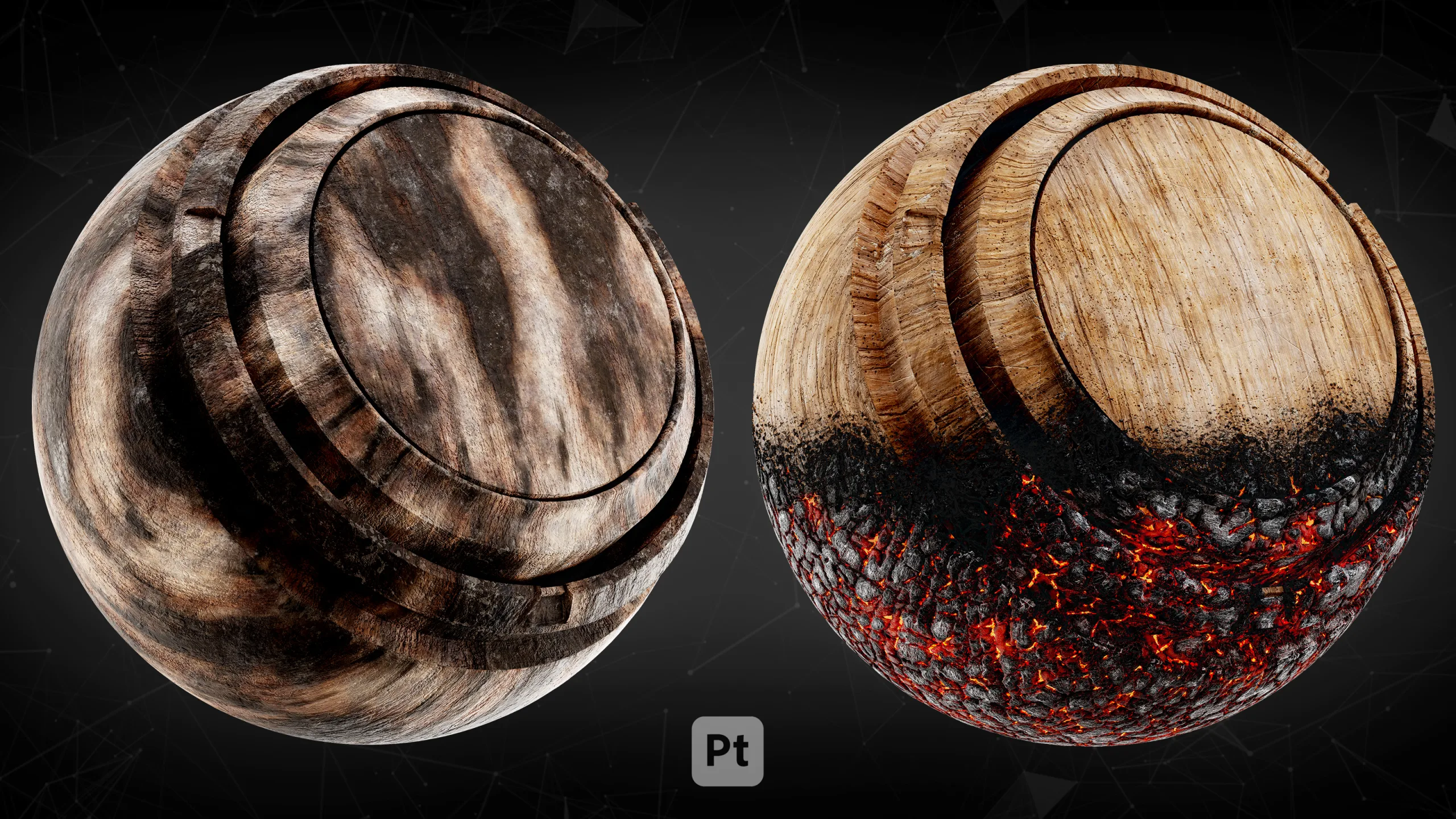 30 Post Apocalyptic wood Smart Materials For Substance Painter_VOL02