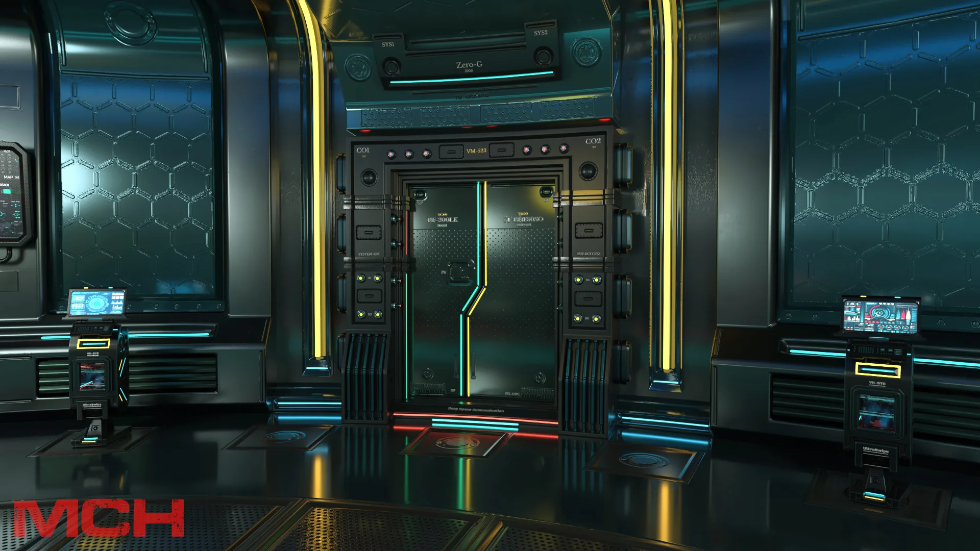 Sci Fi Interior Station