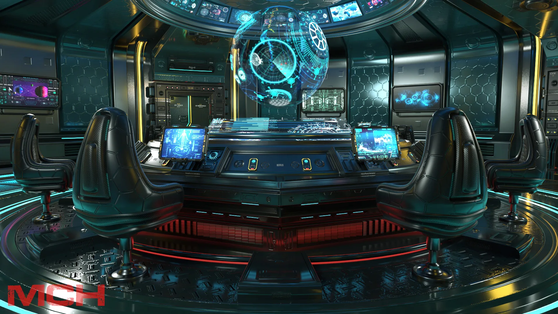 Sci Fi Interior Station