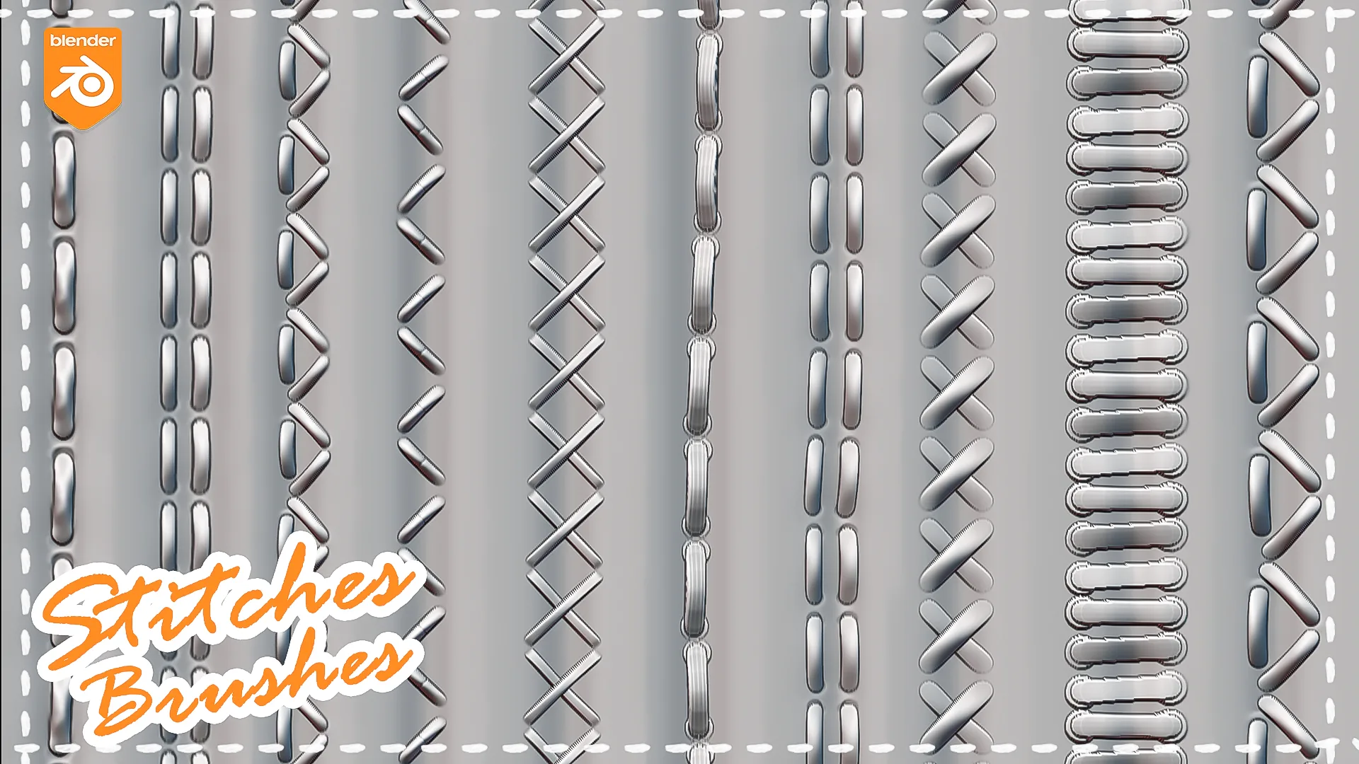 Stitches Fabric Brushes For Blender