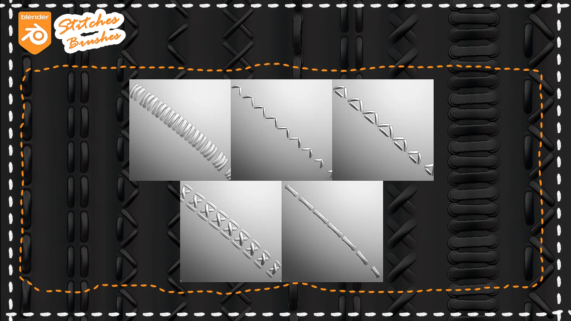 Stitches Fabric Brushes For Blender