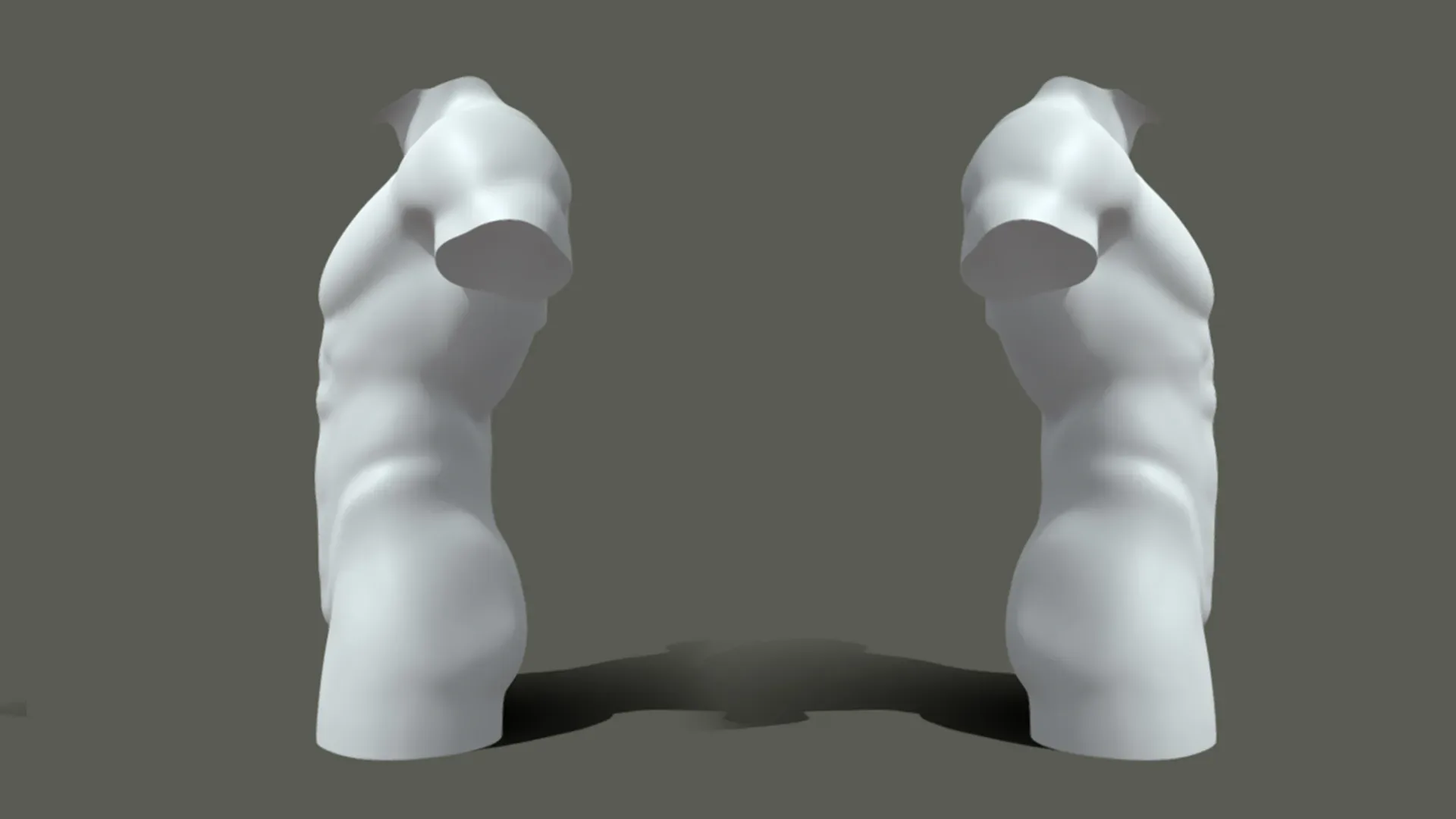 Male Torso BaseMesh - Topology + UV Map