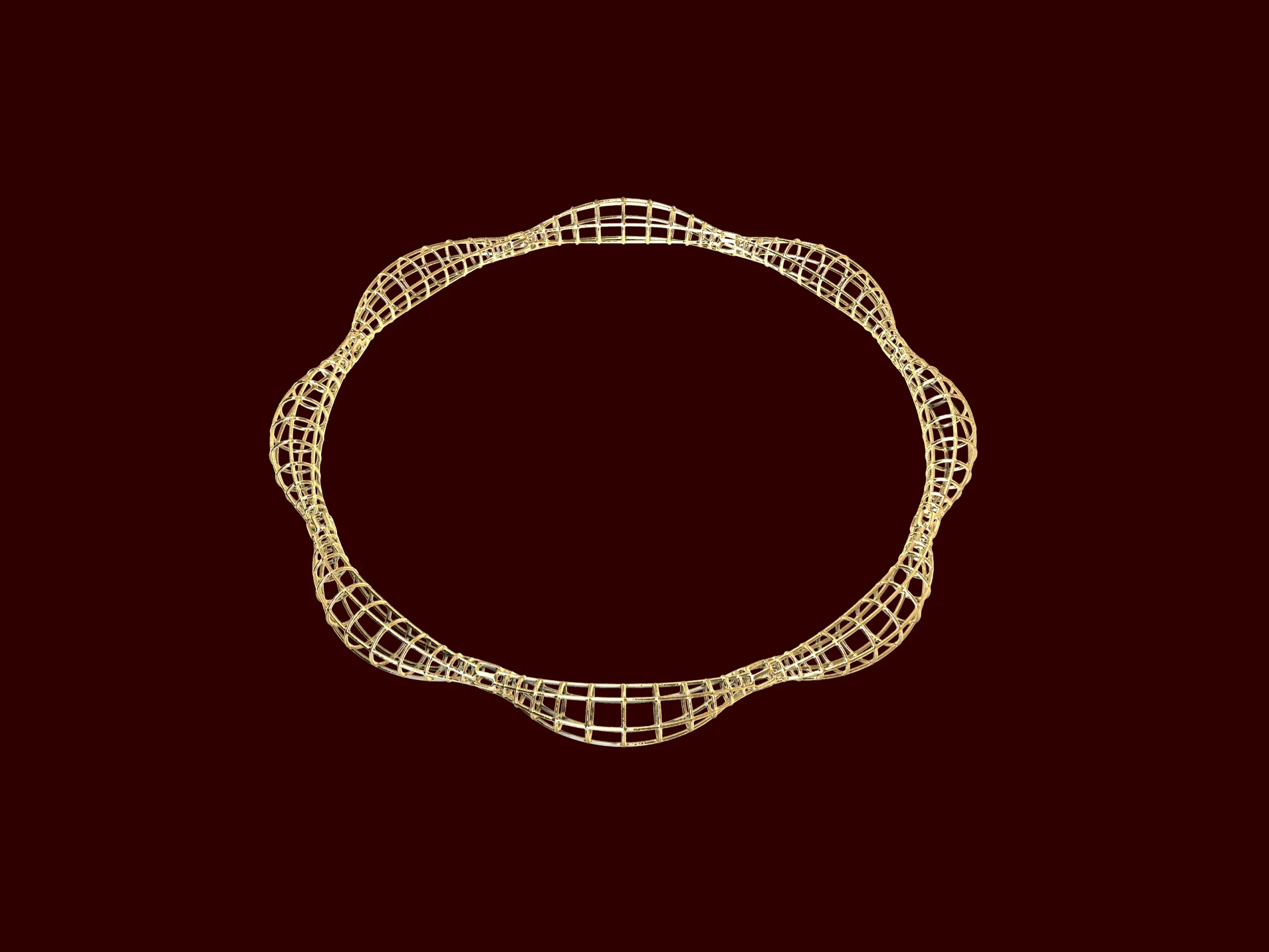 Contemporary Turkish style jali net bangle