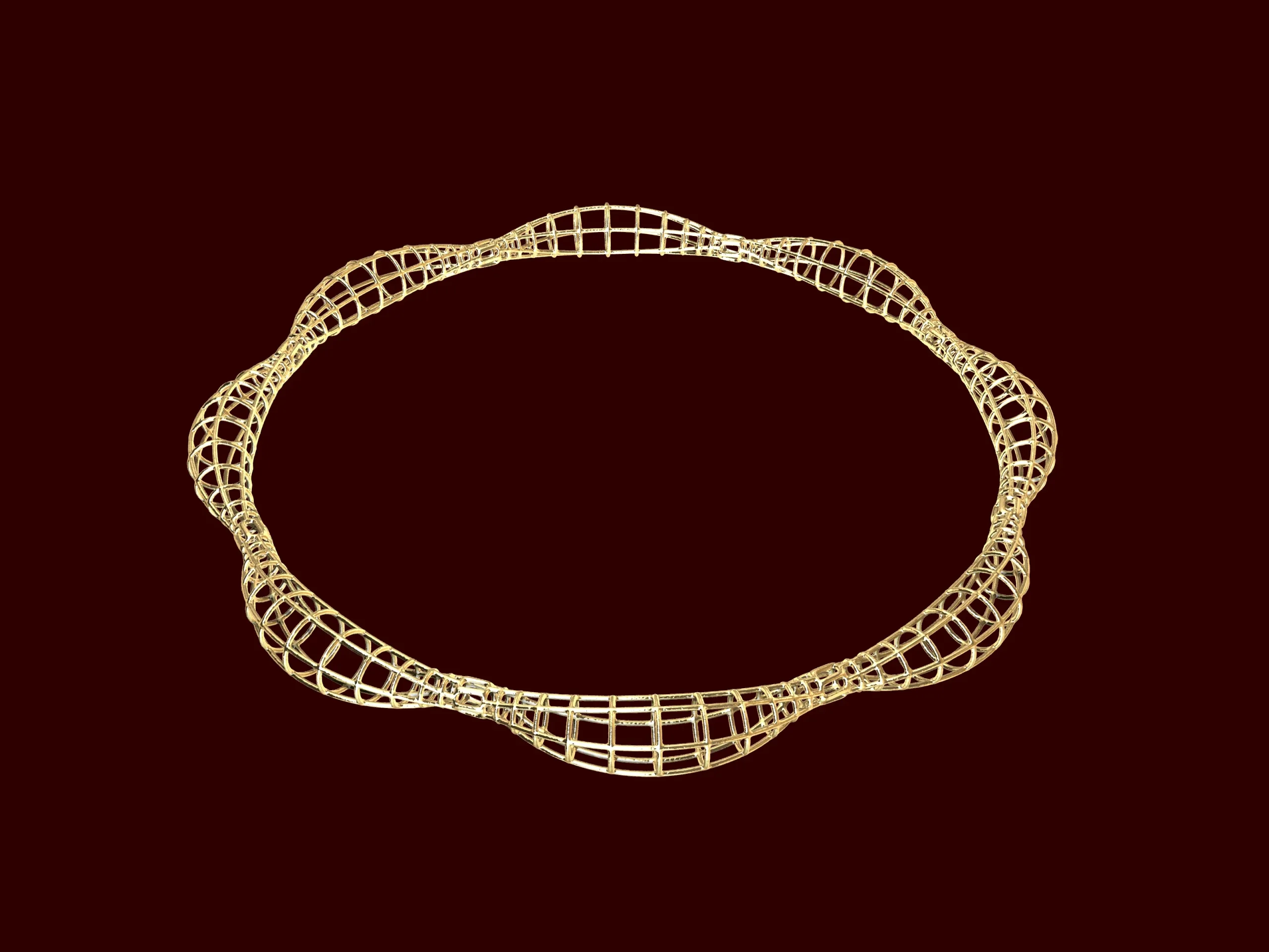 Contemporary Turkish style jali net bangle