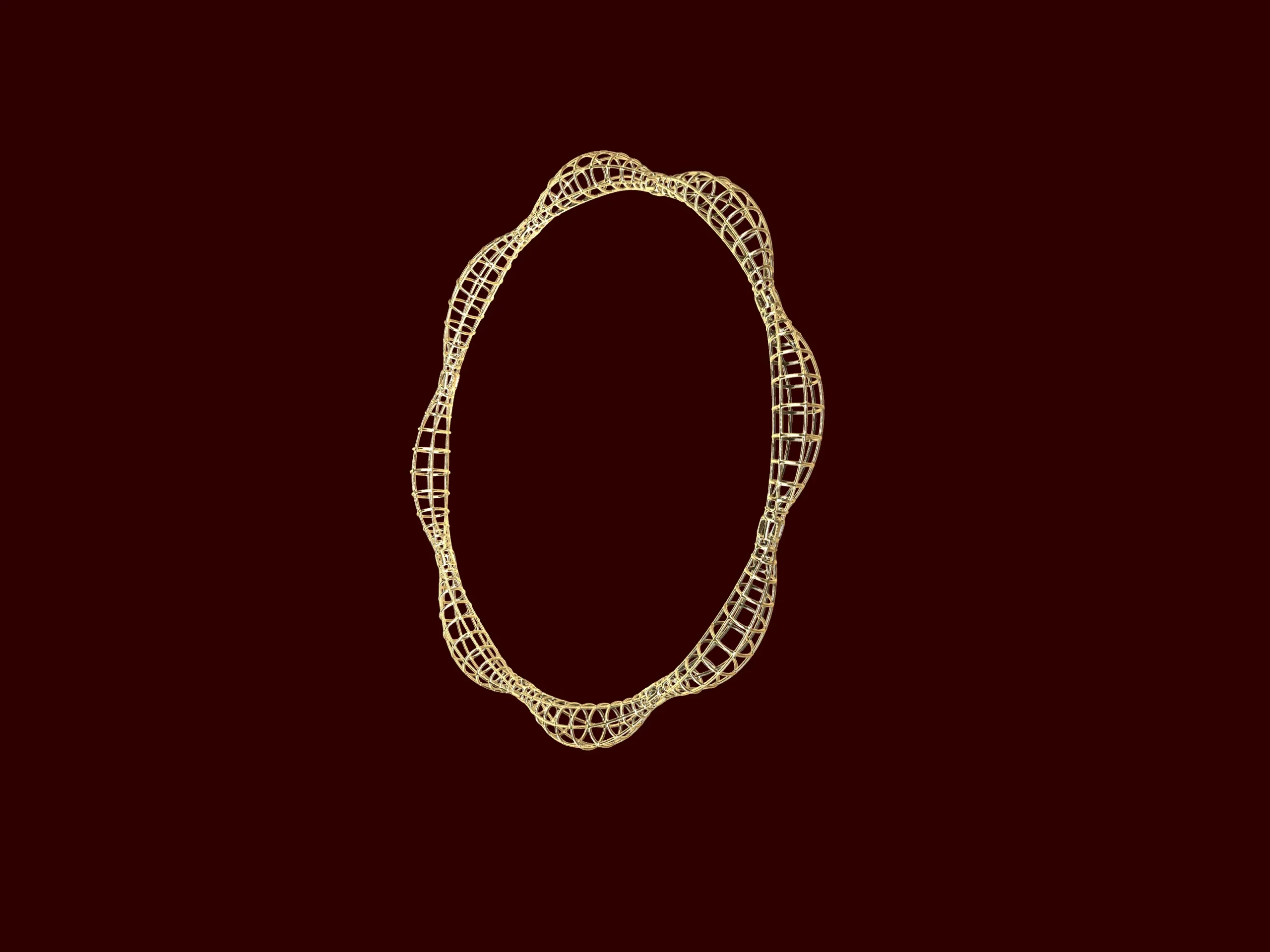 Contemporary Turkish style jali net bangle