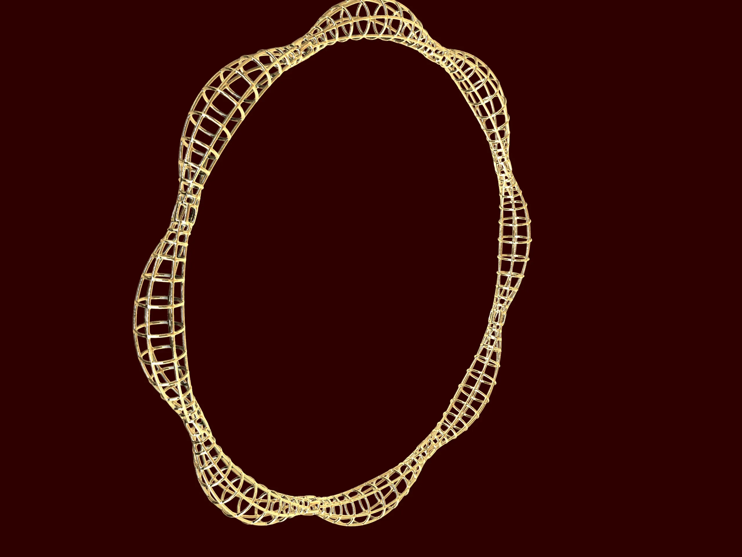 Contemporary Turkish style jali net bangle