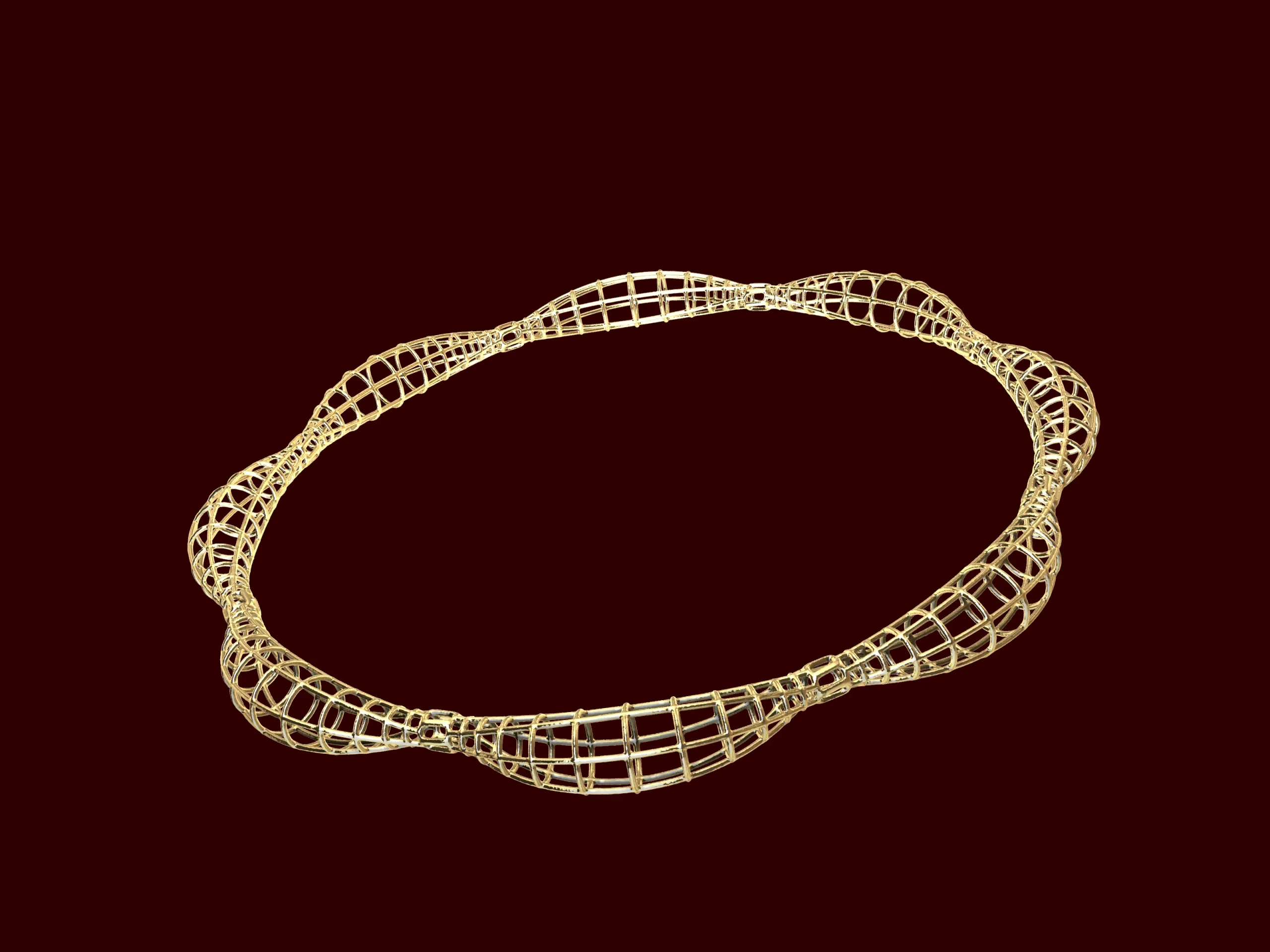 Contemporary Turkish style jali net bangle