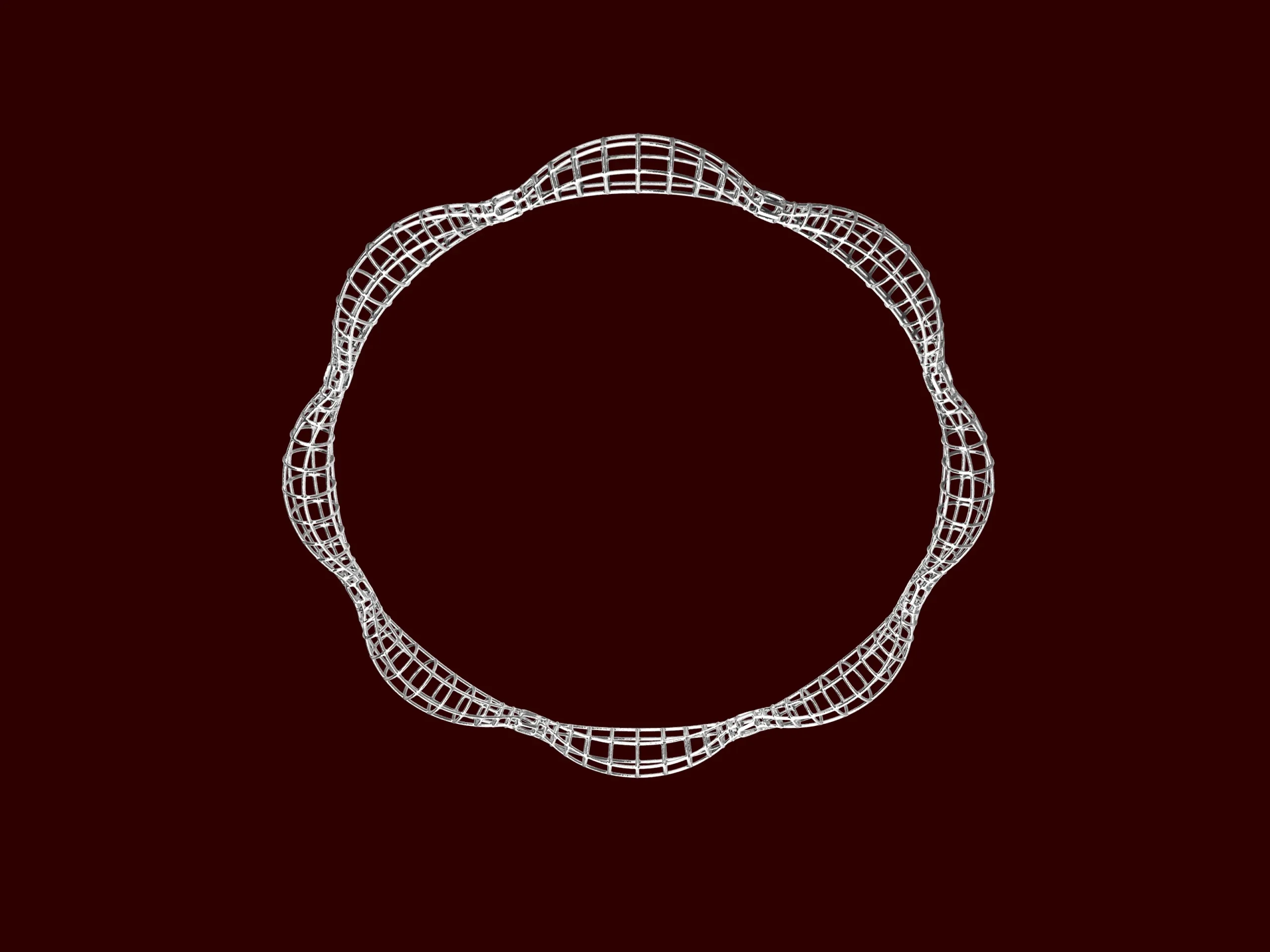 Contemporary Turkish style jali net bangle