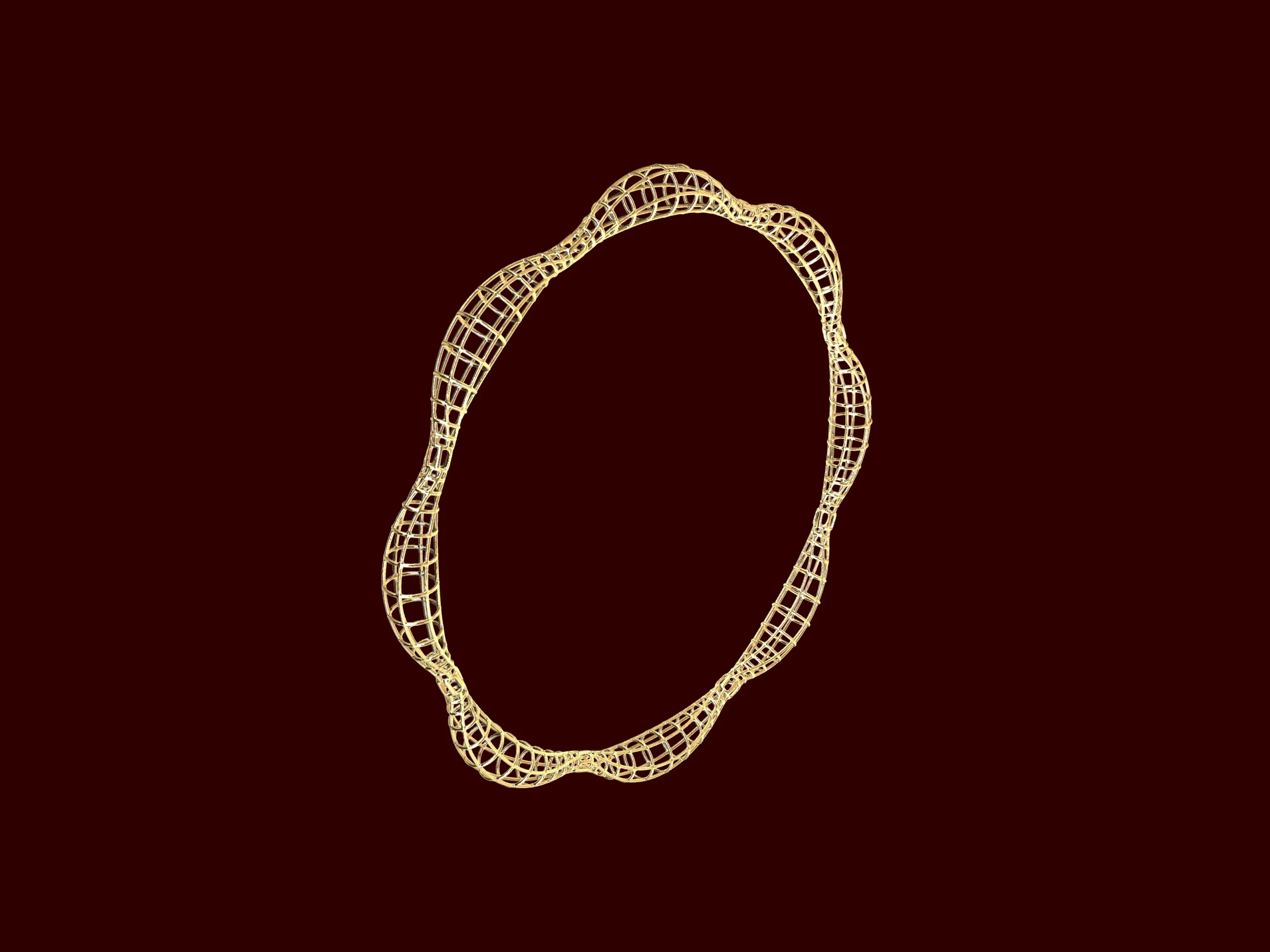 Contemporary Turkish style jali net bangle