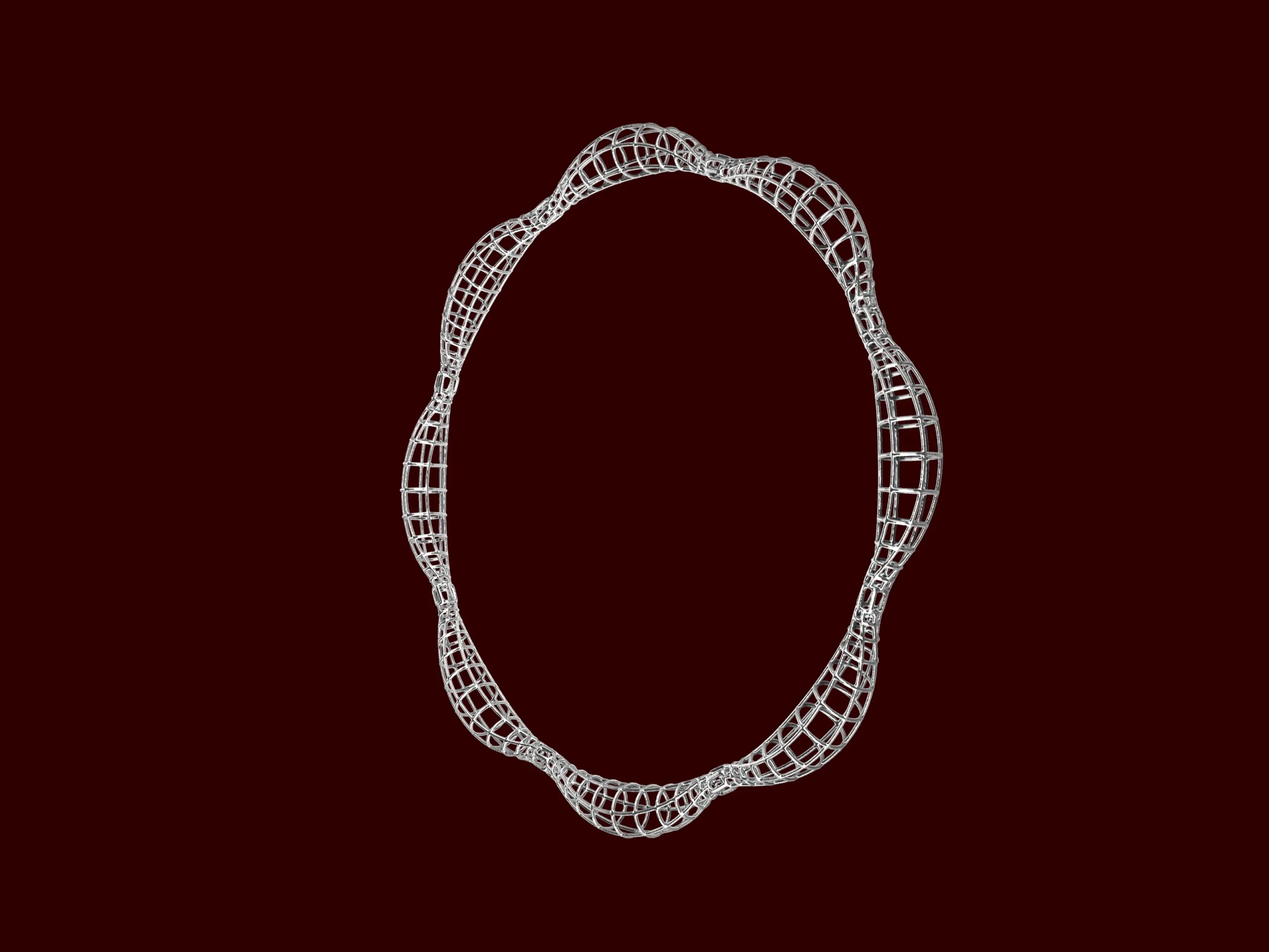 Contemporary Turkish style jali net bangle